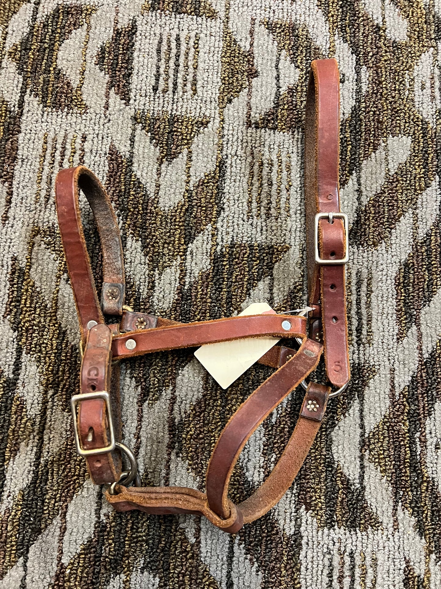 J&J Tack Leather Halter