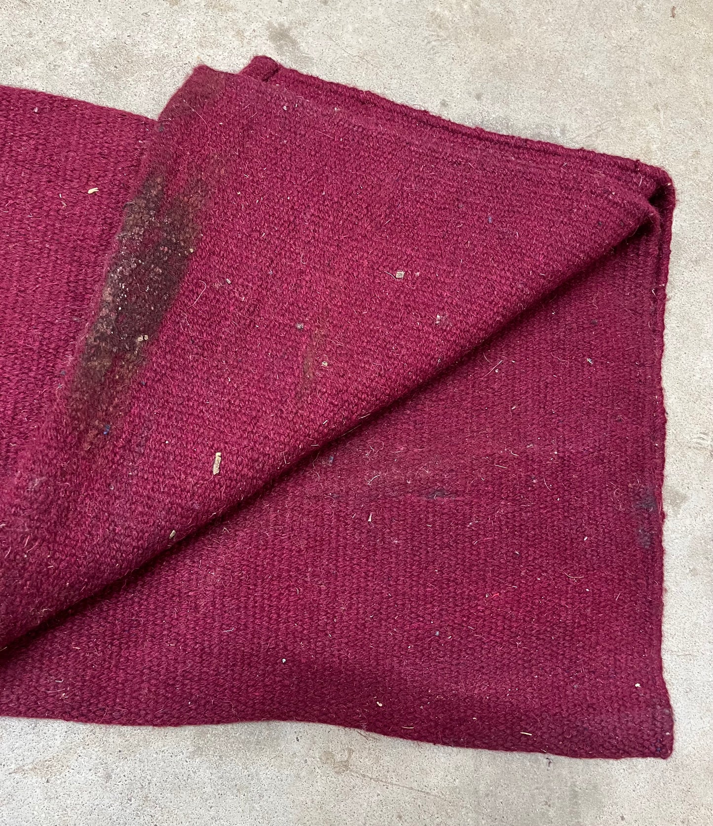 Burgundy Saddle Blanket