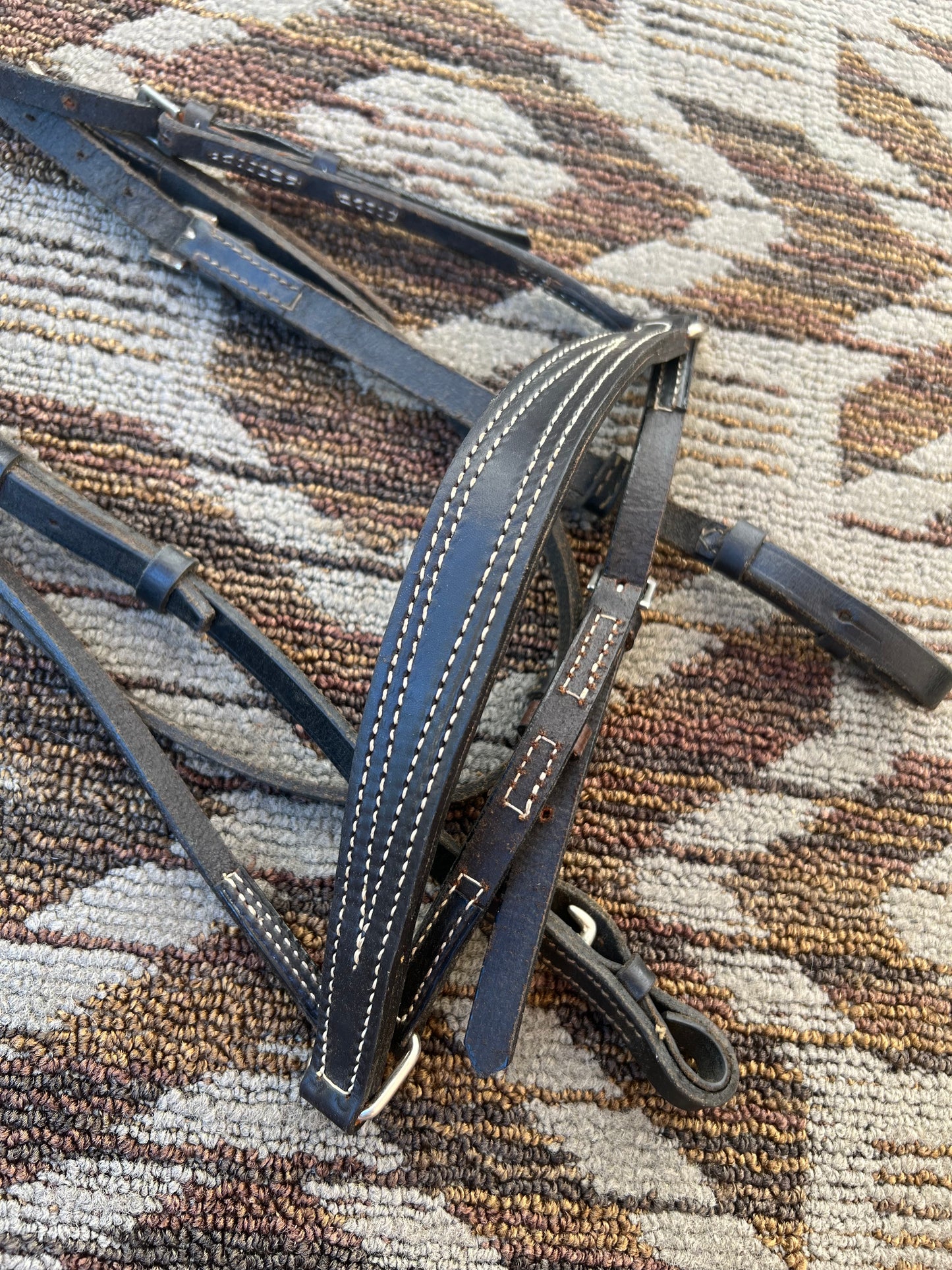 Black Bridle w/ Dropped Noseband