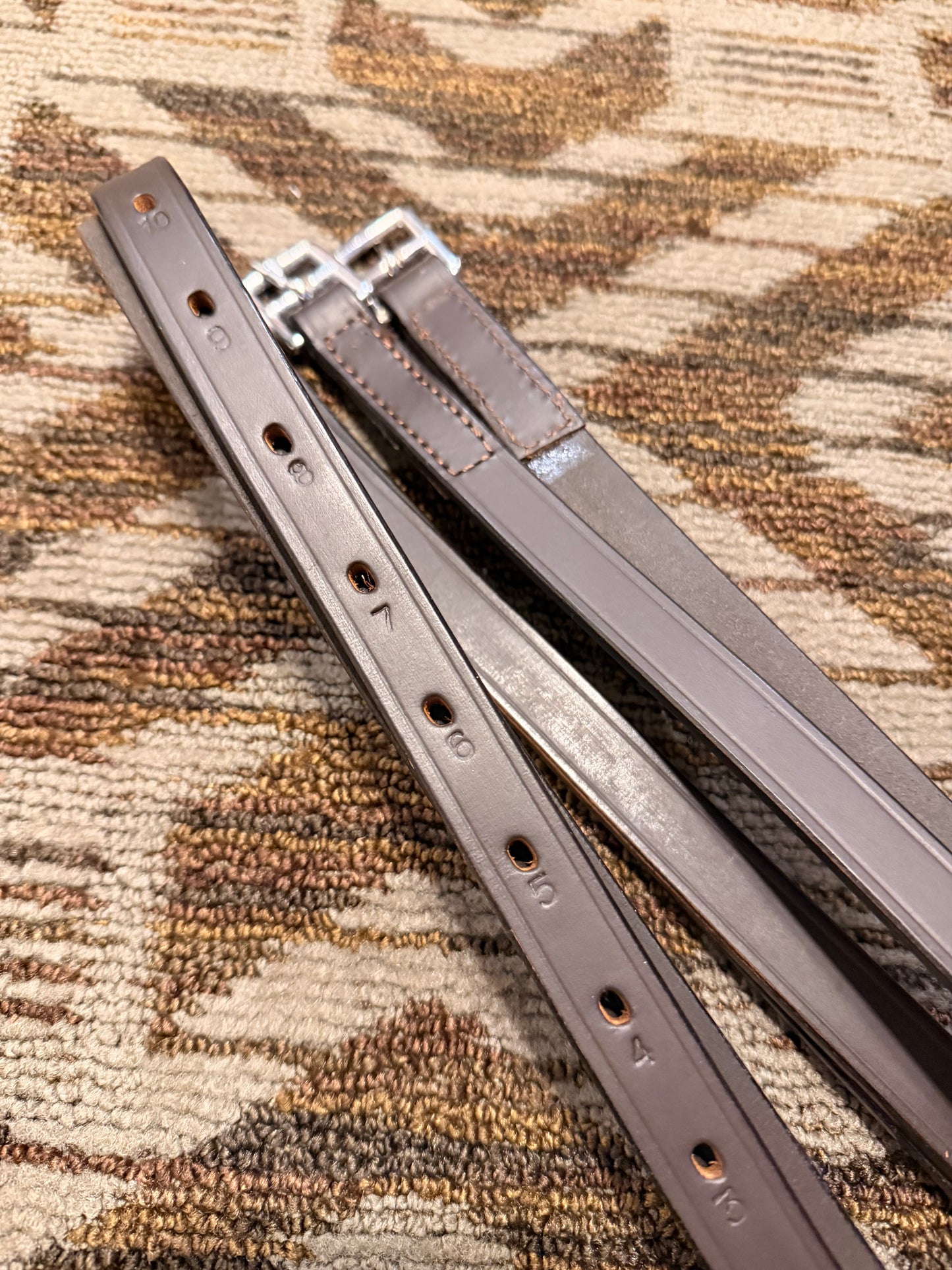 New Brown Stirrup Leathers - 48”