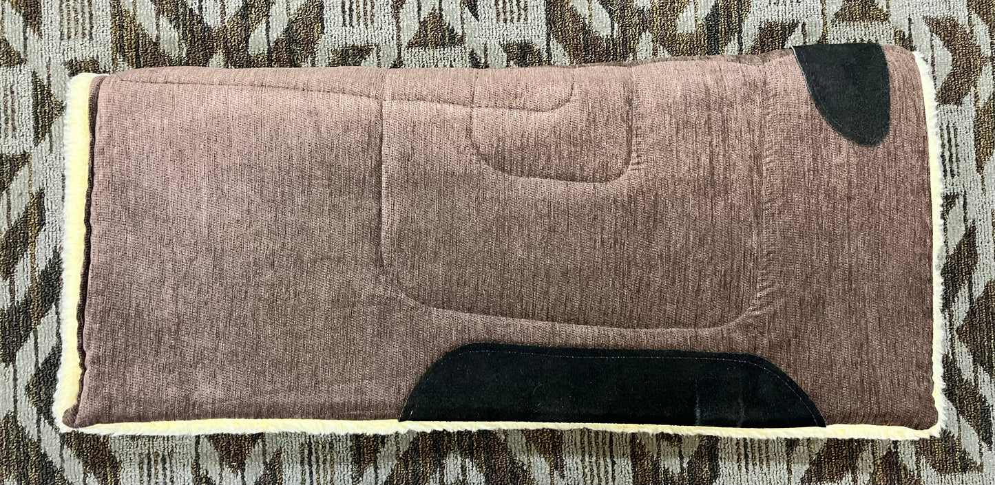 Brown Fleece Saddle Pad