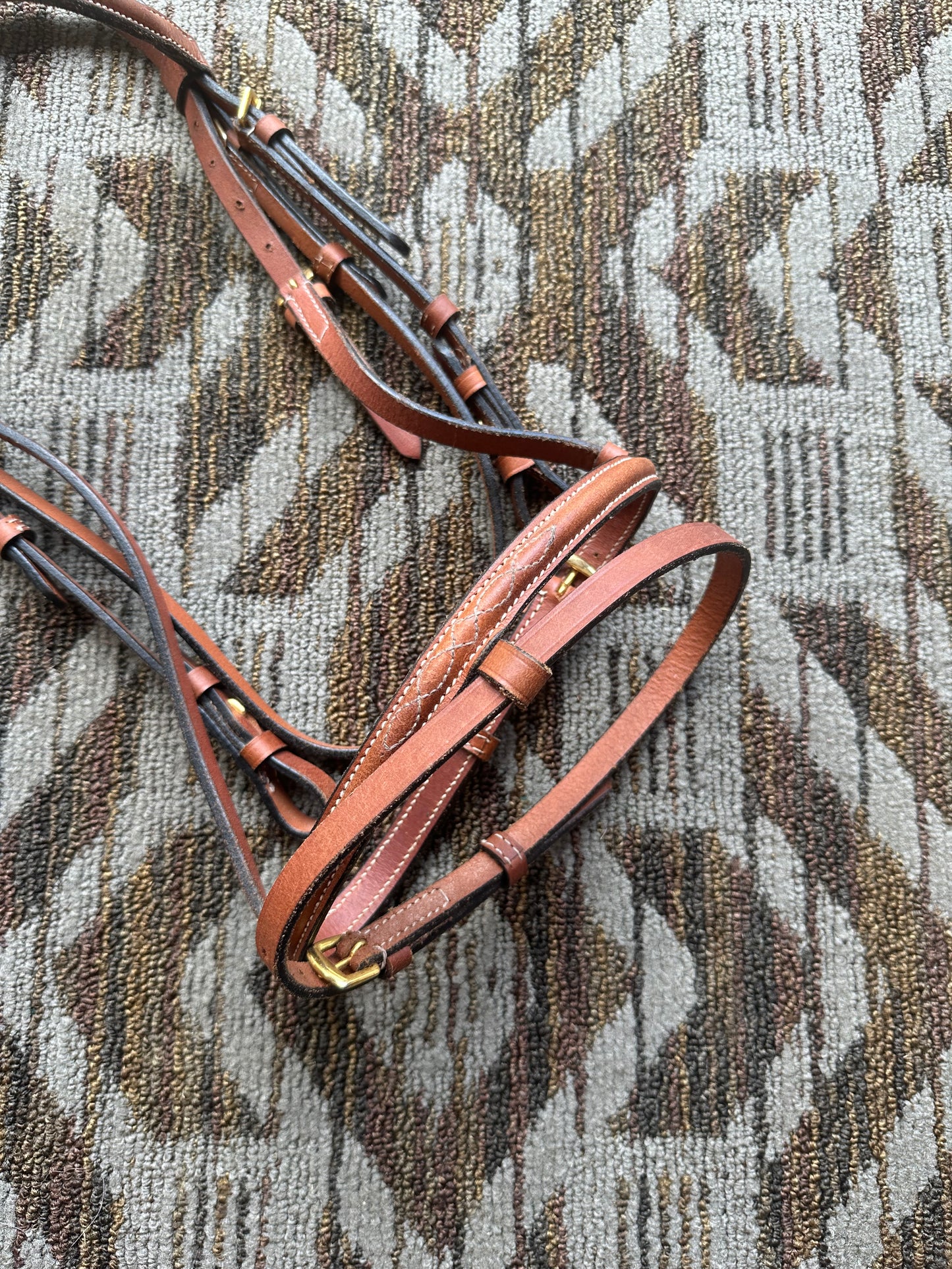 Chestnut Fancy Stitched Bridle