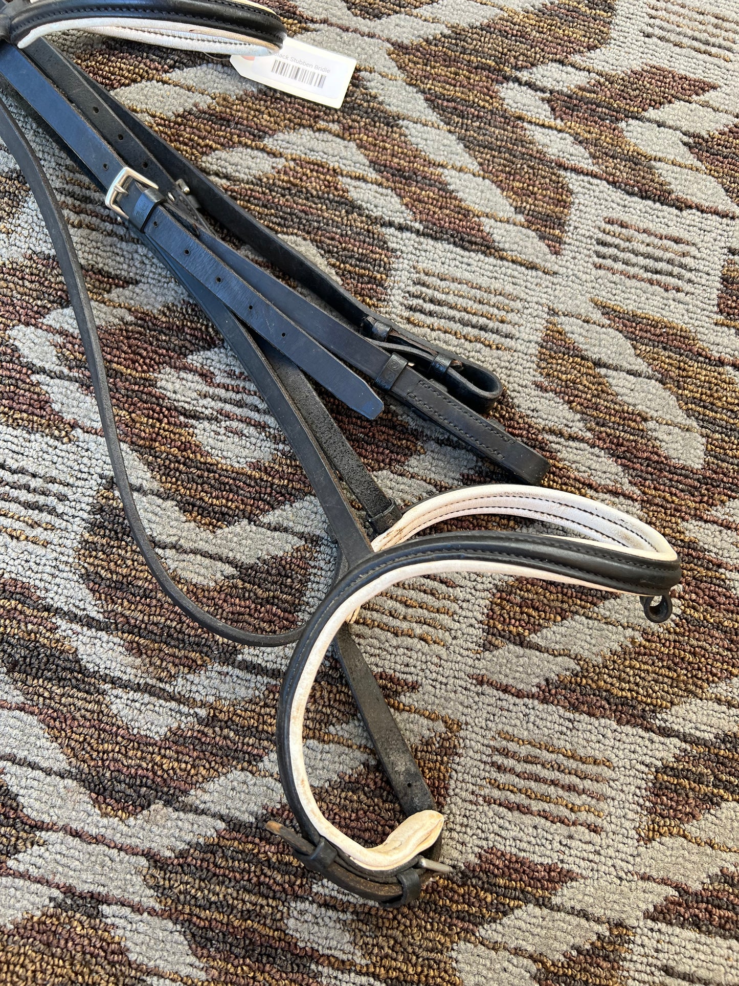 Black/White Stubben Bridle