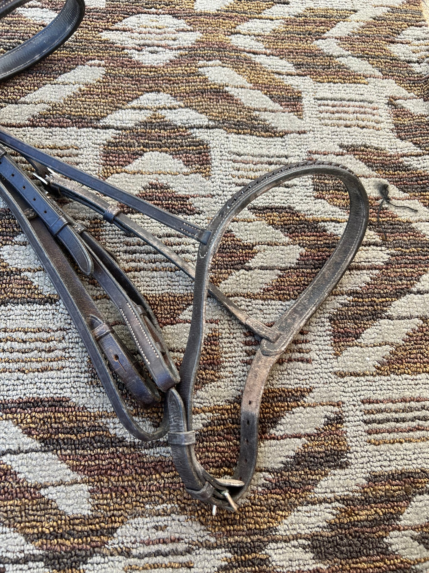Crosby Brown Braided Bridle