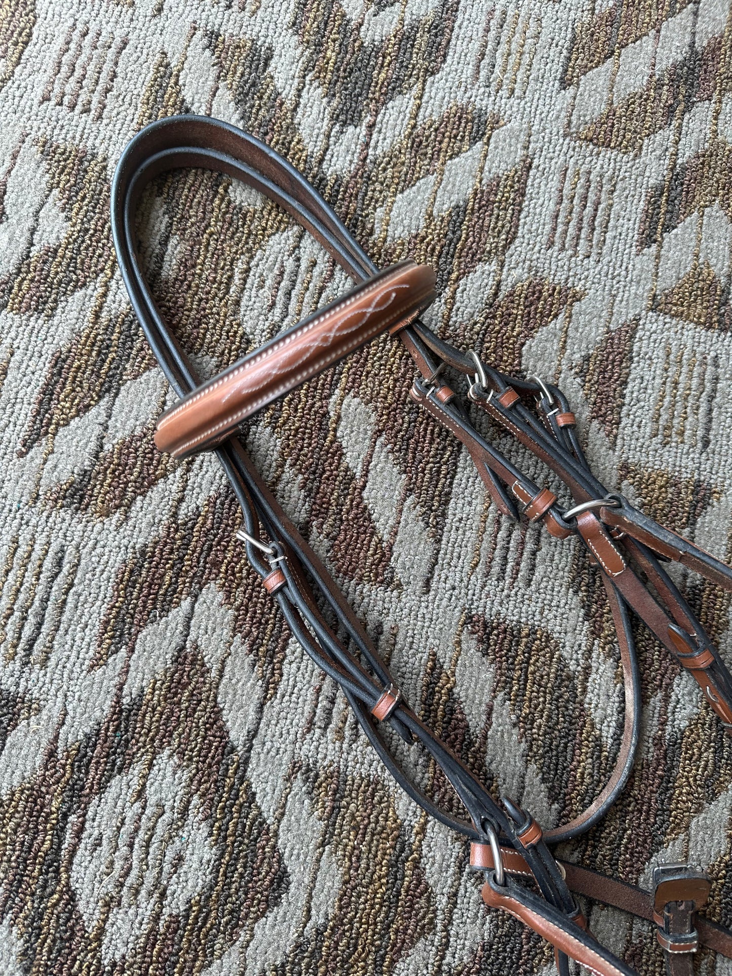 ExionPro Fancy Stitched Figure 8 Bridle