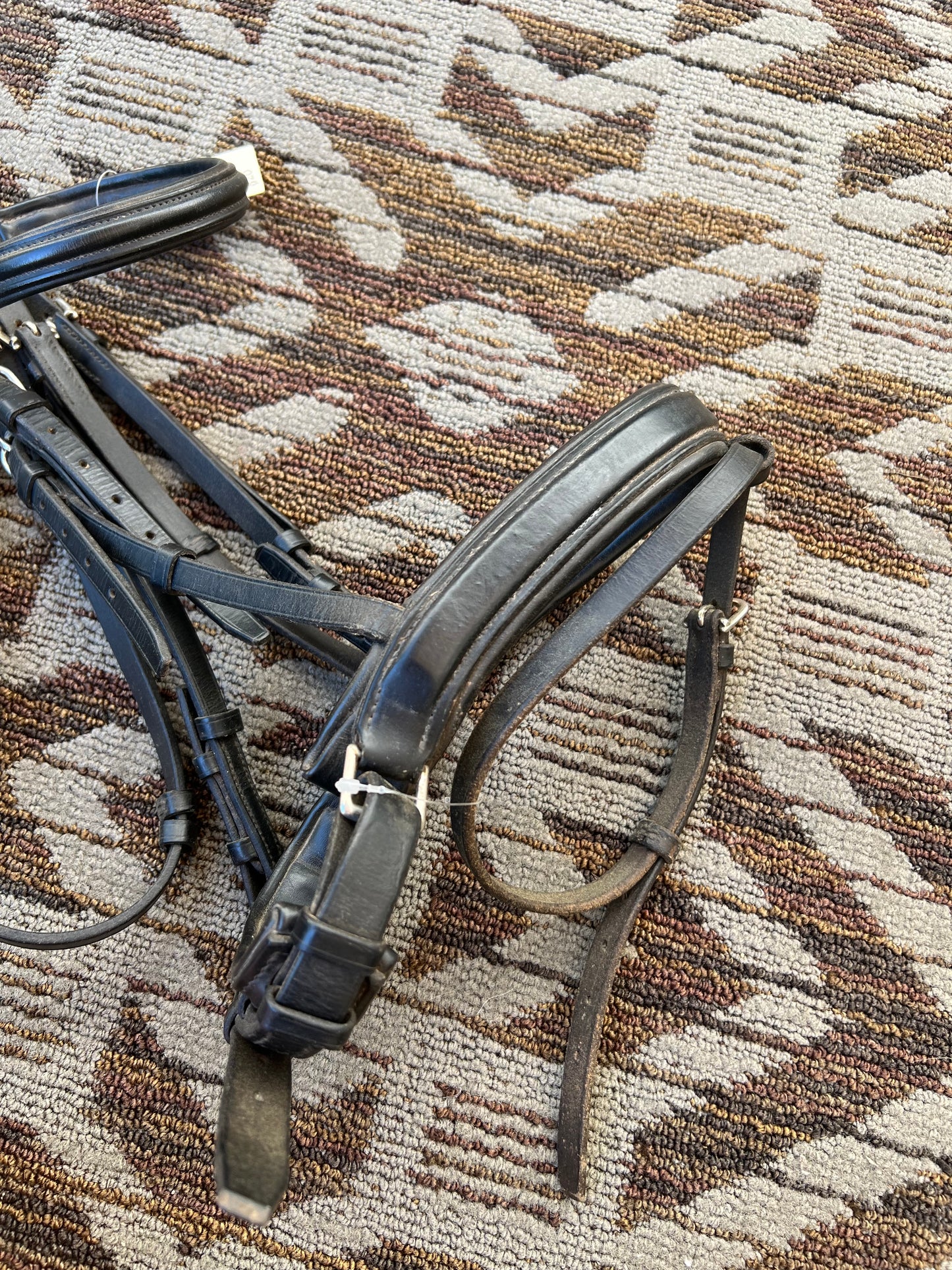 Black Padded Dressage Bridle