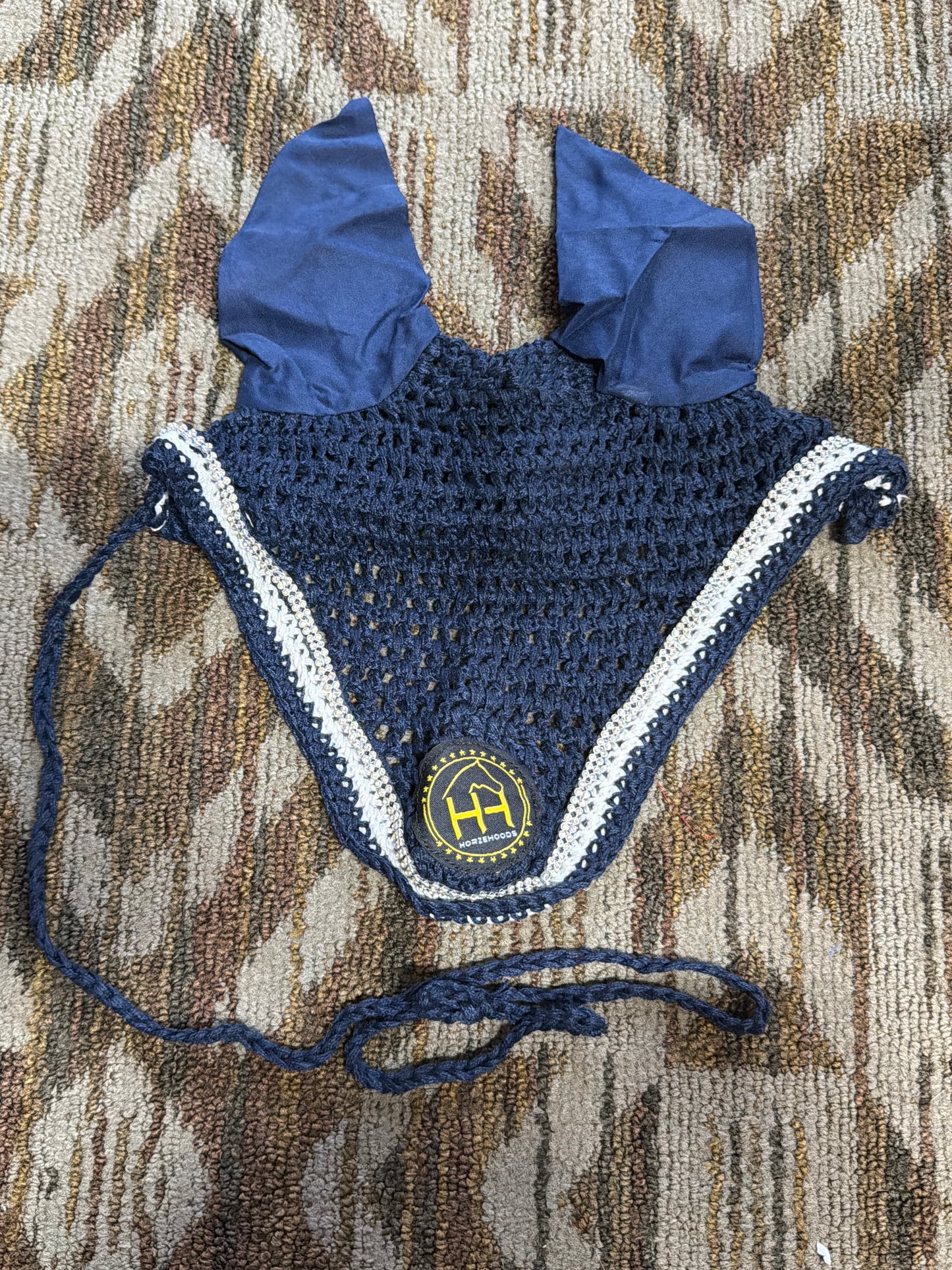 Horzehoods Navy Bling Bonnet