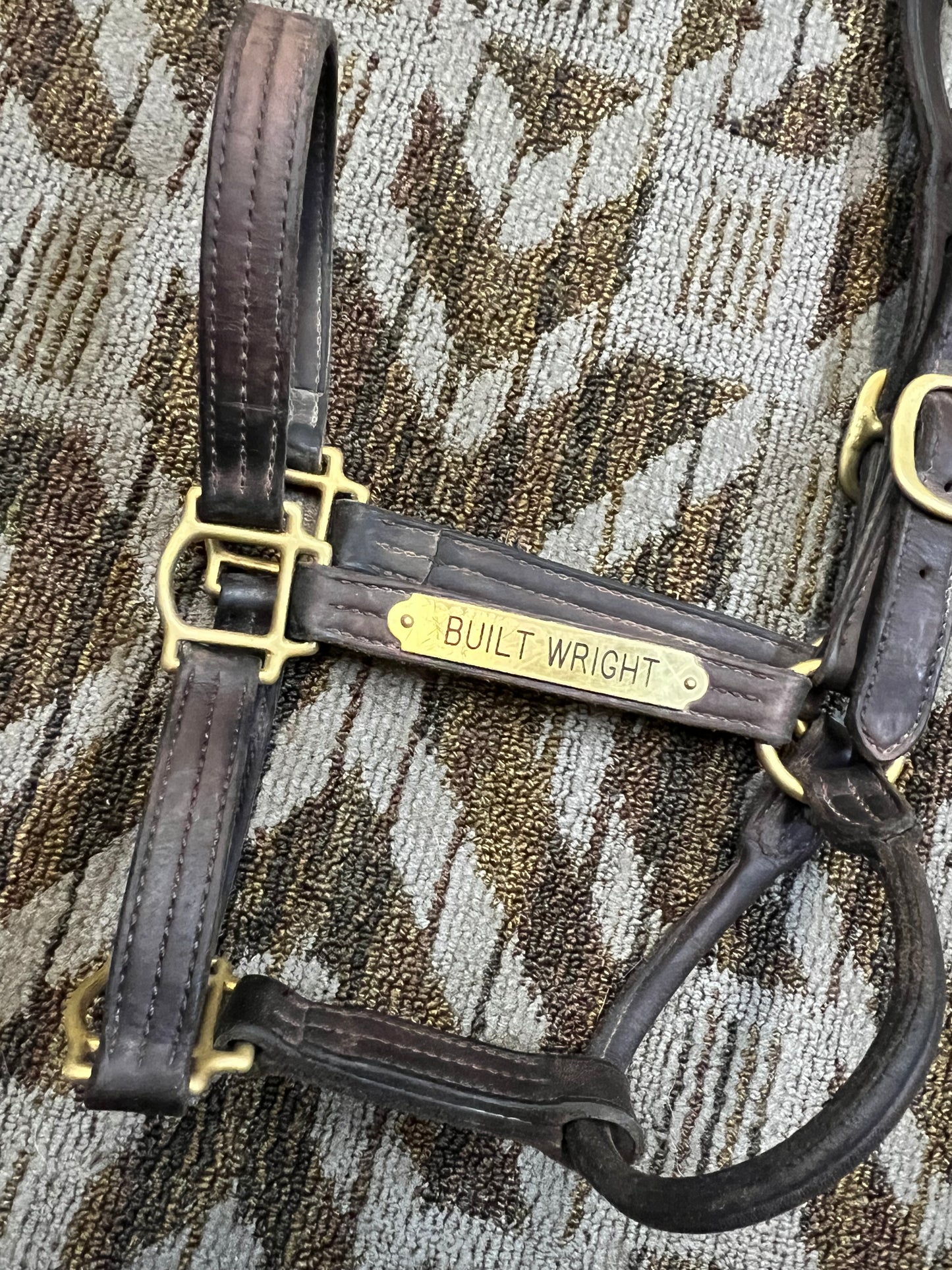 Leather Nameplate Halter