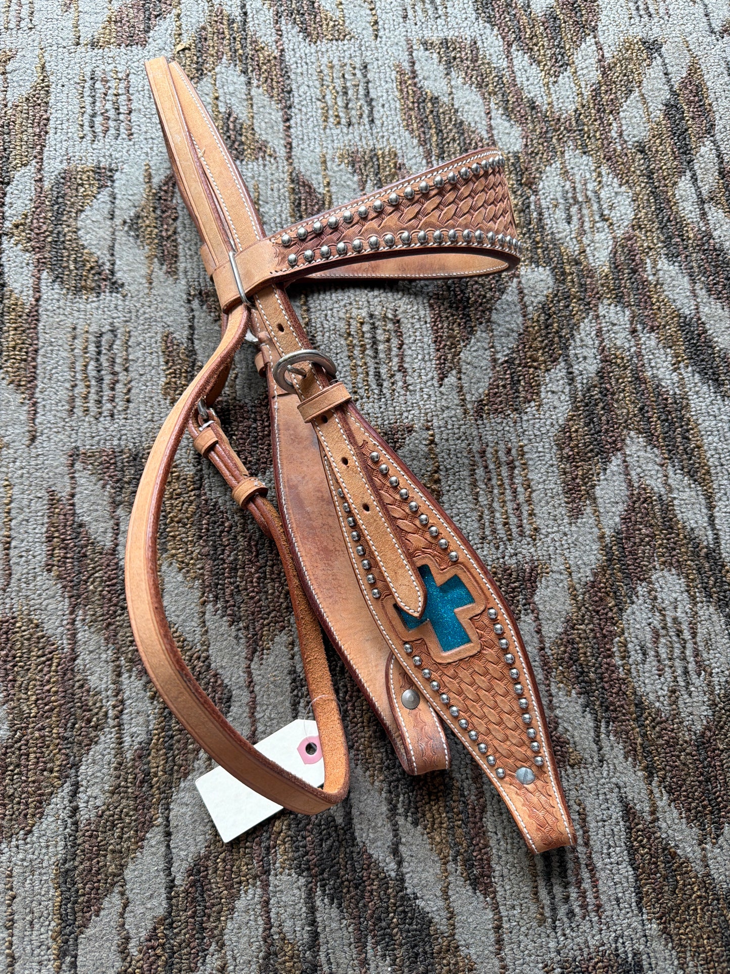 Light Oil Studded Headstall