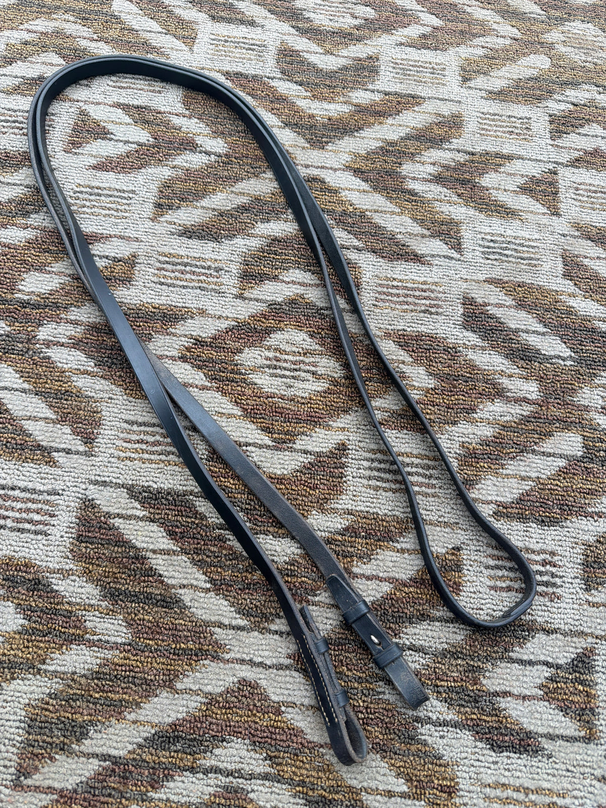 Soft Black Curb Reins