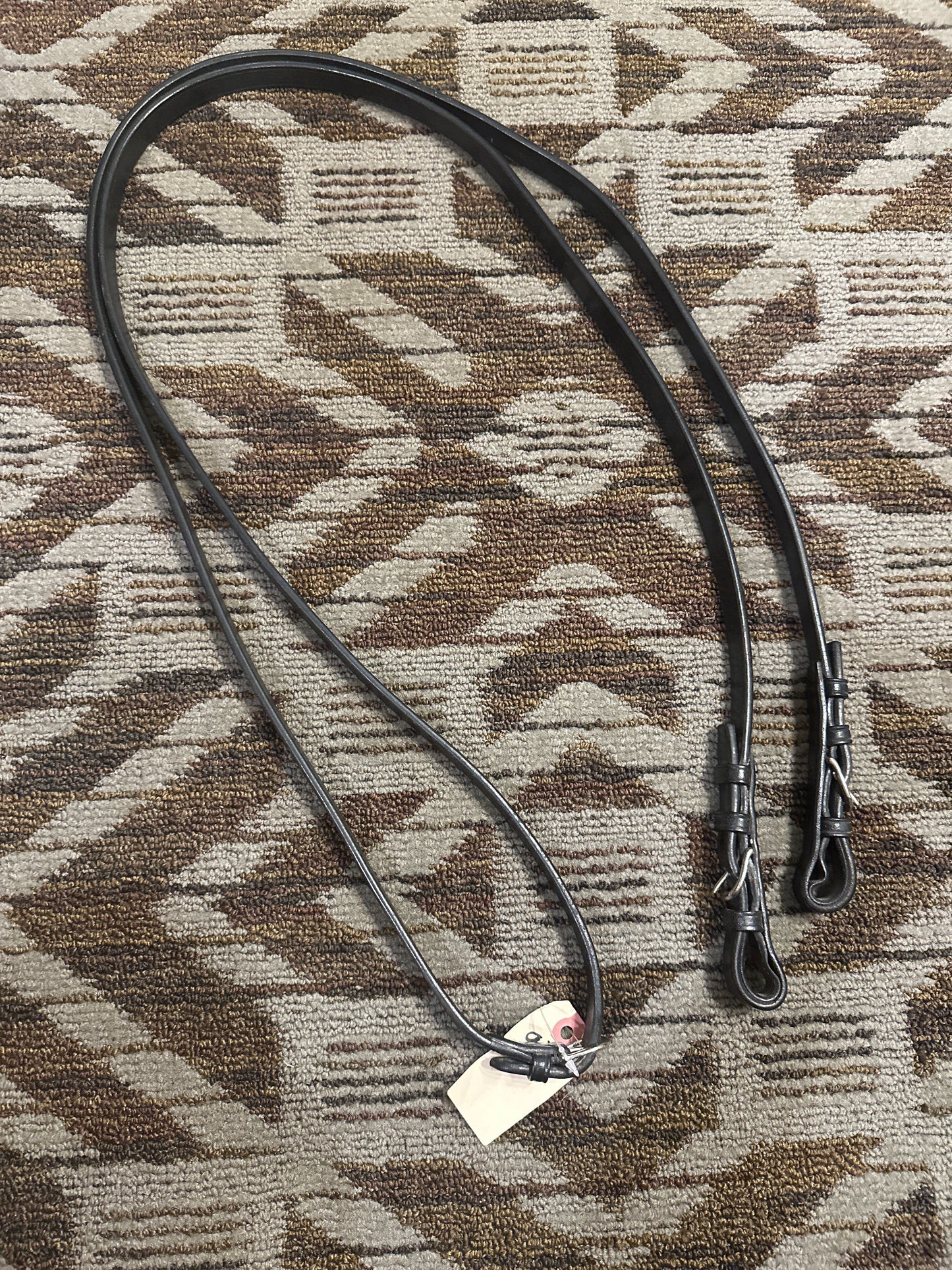 Black Curb Reins w/ Buckles