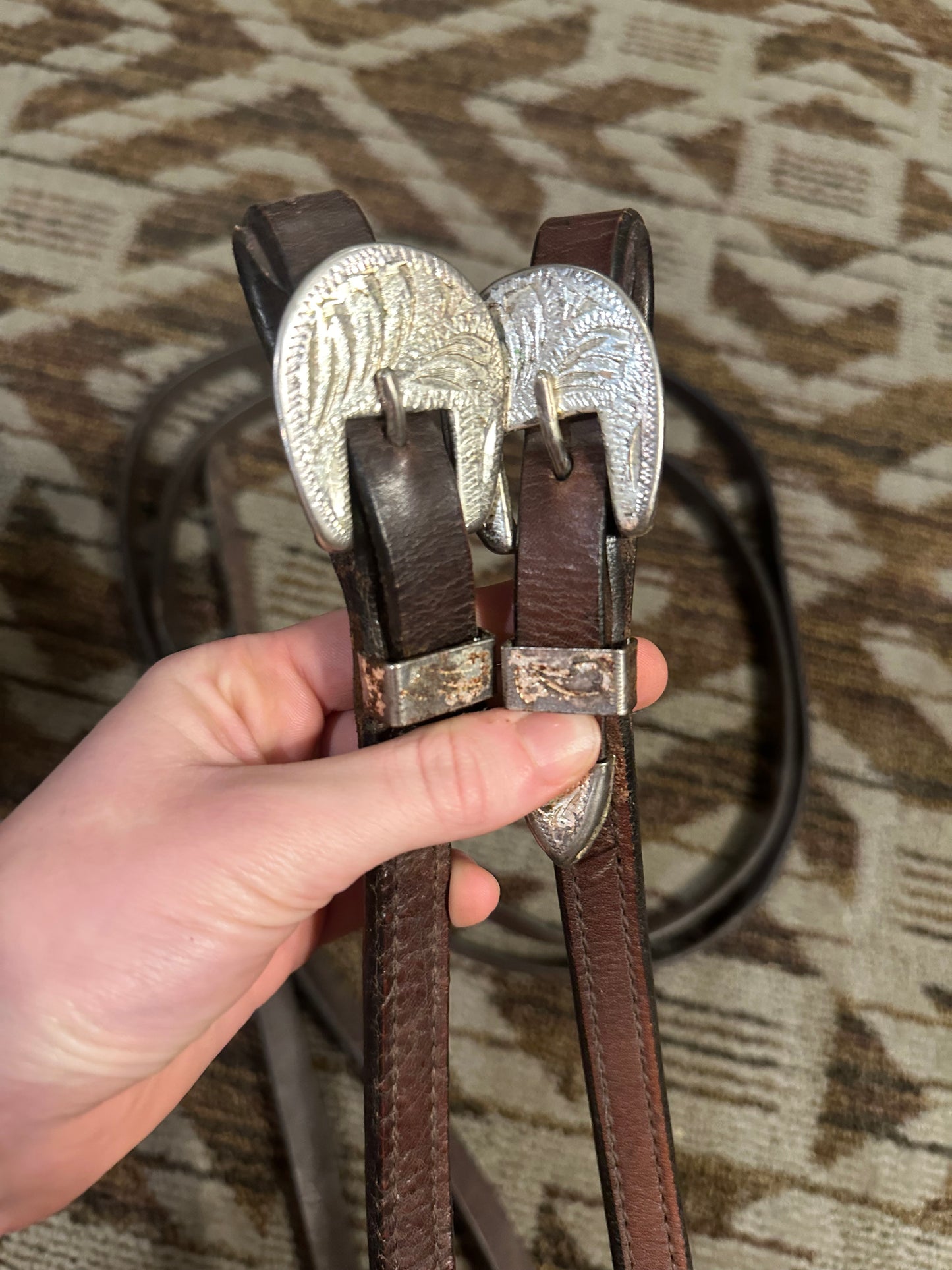 Silver Show Split Reins