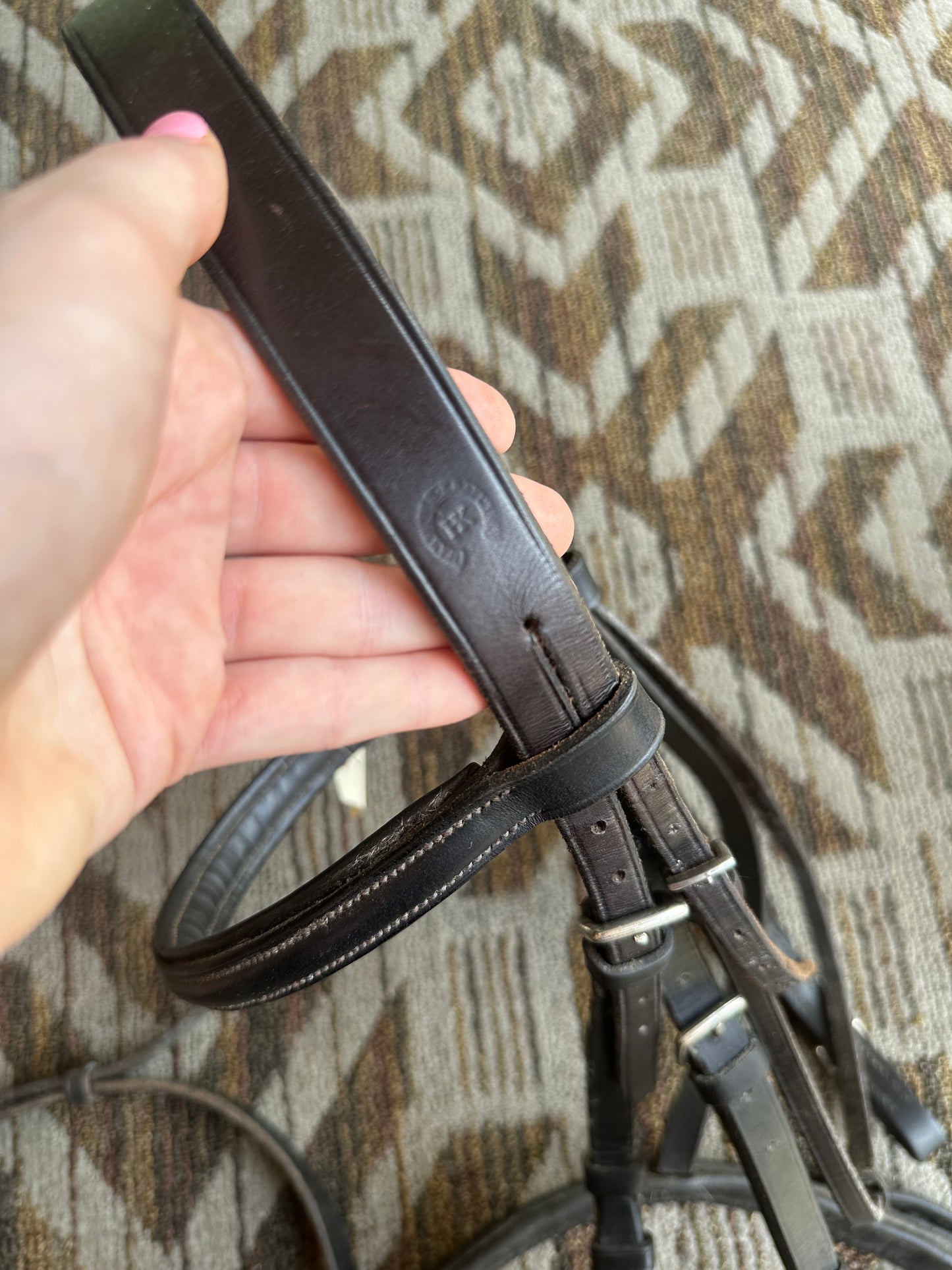 Dark Brown Harmohn Kraft Dressage Bridle