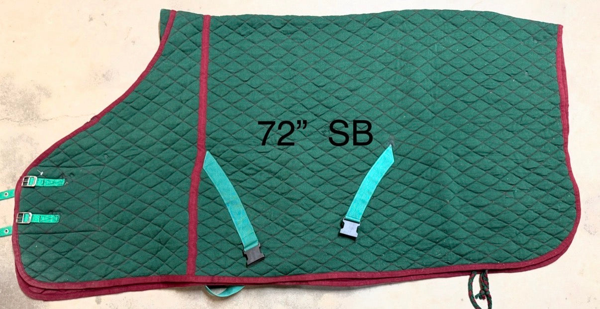 Hunter Green Stable Blanket - 72”