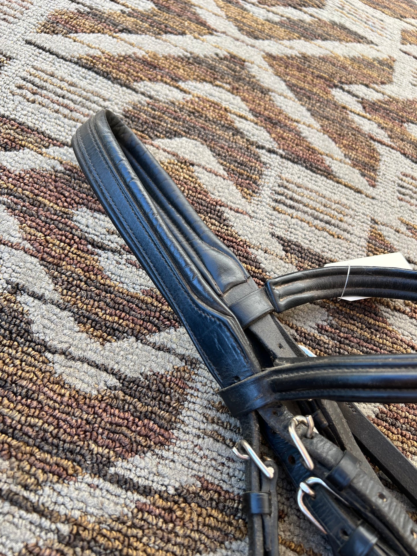 Black Padded Dressage Bridle