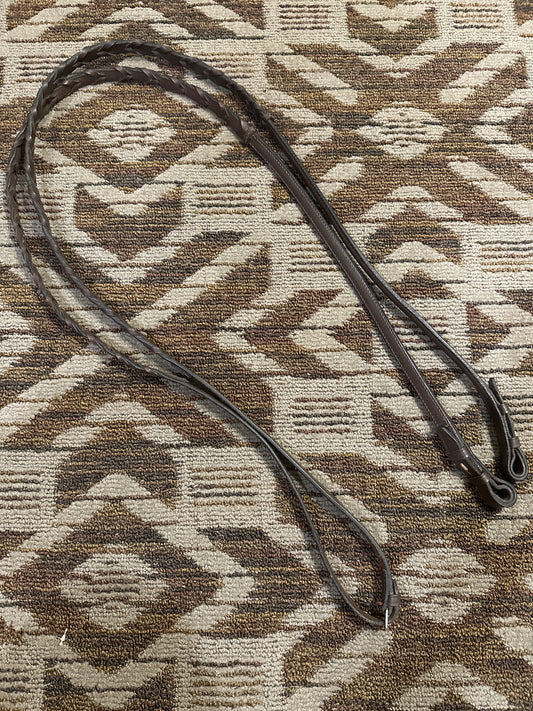 Brown Raised Laced Reins