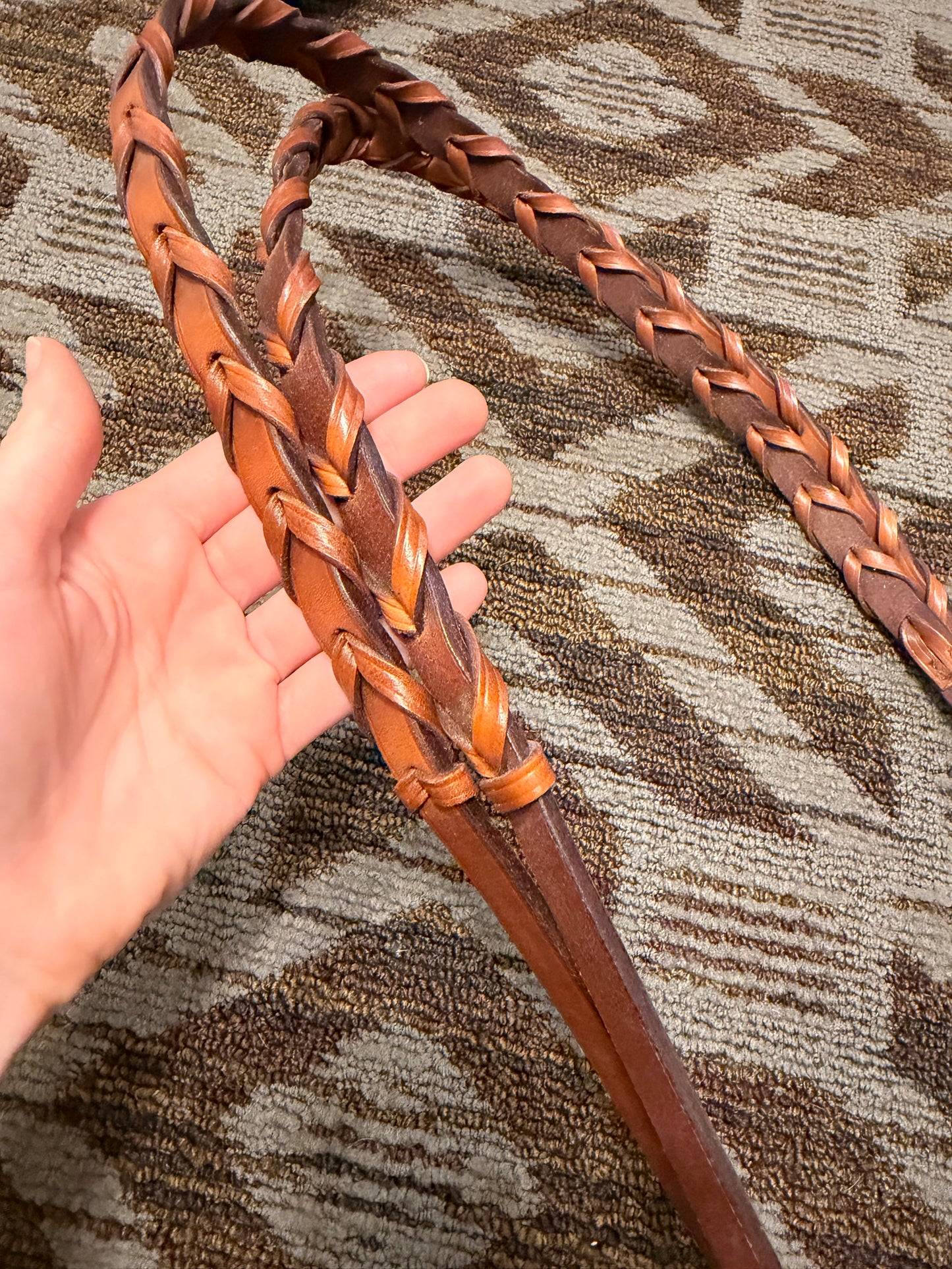 Chestnut Laced Reins