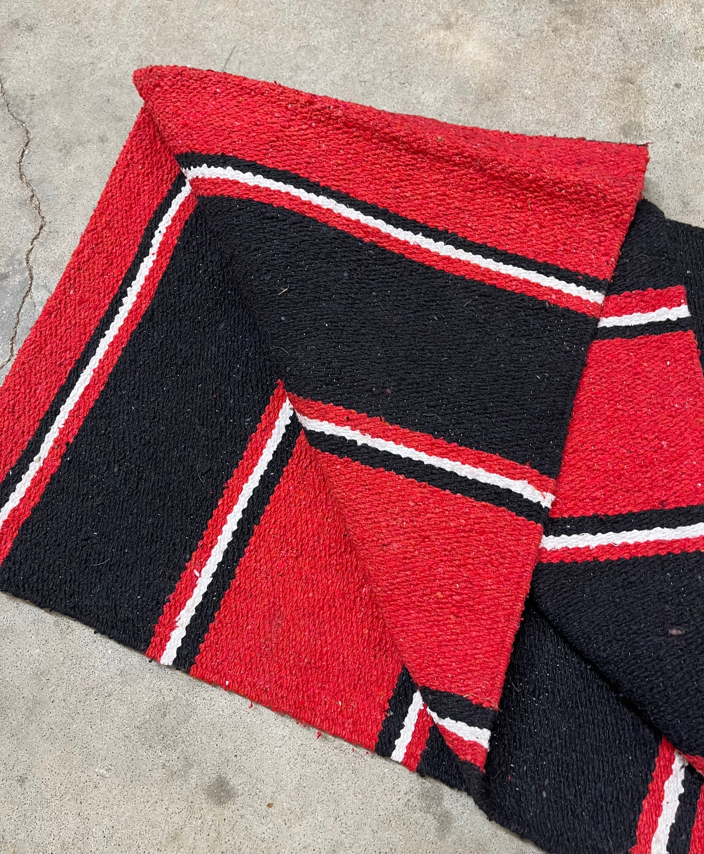 Red & Black Saddle Blanket