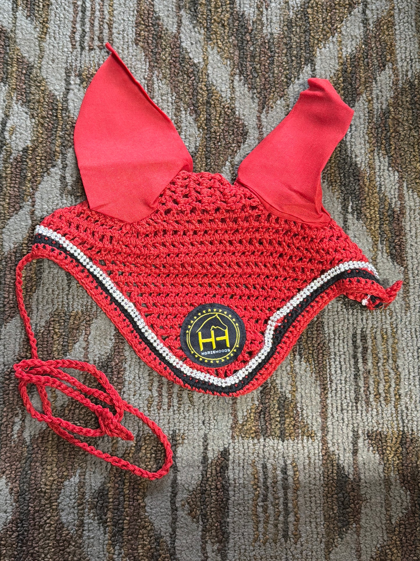 HorzeHoods Red Bling Bonnet