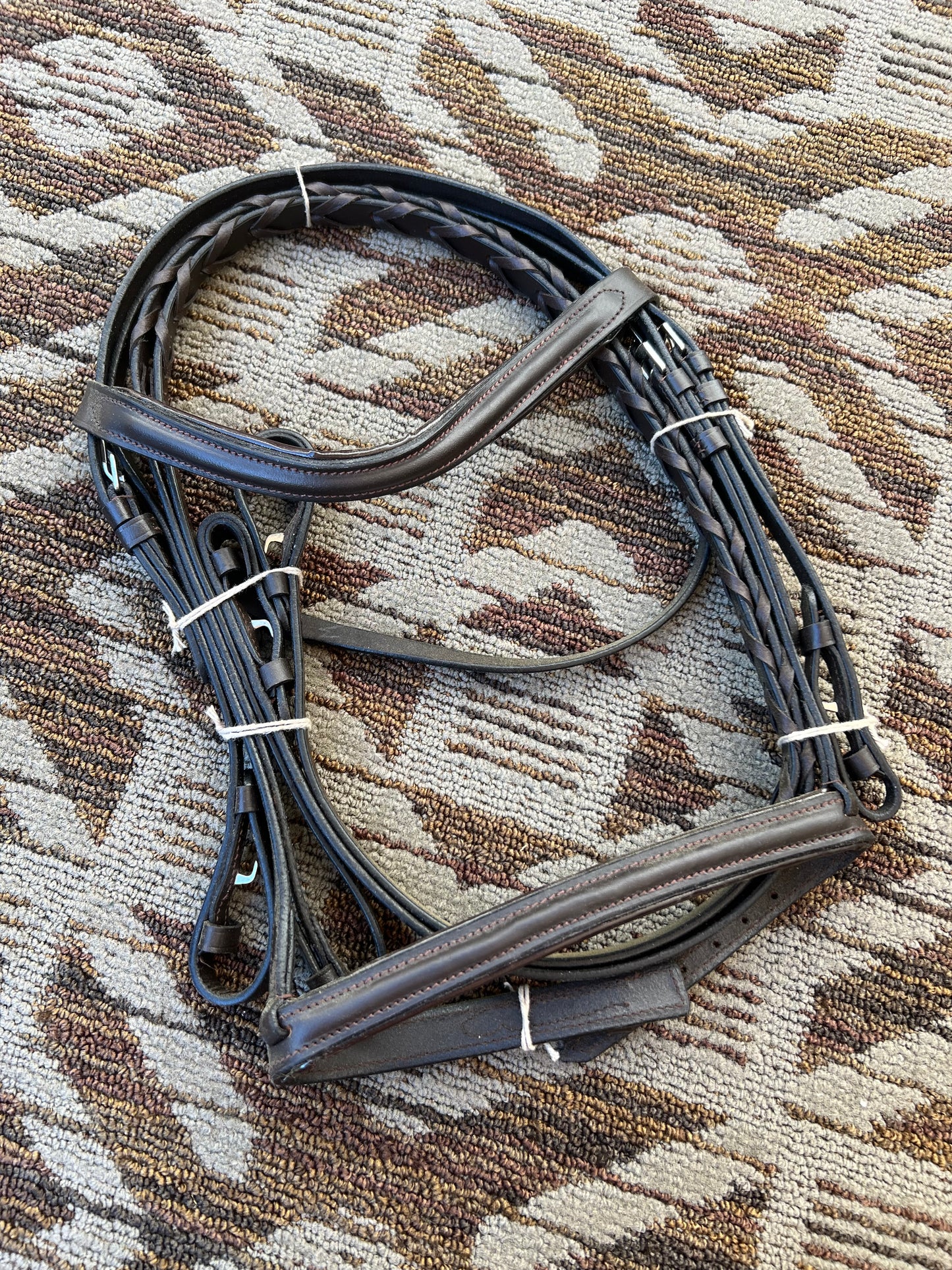 Brown Padded Pony Bridle w/ Matching Reins