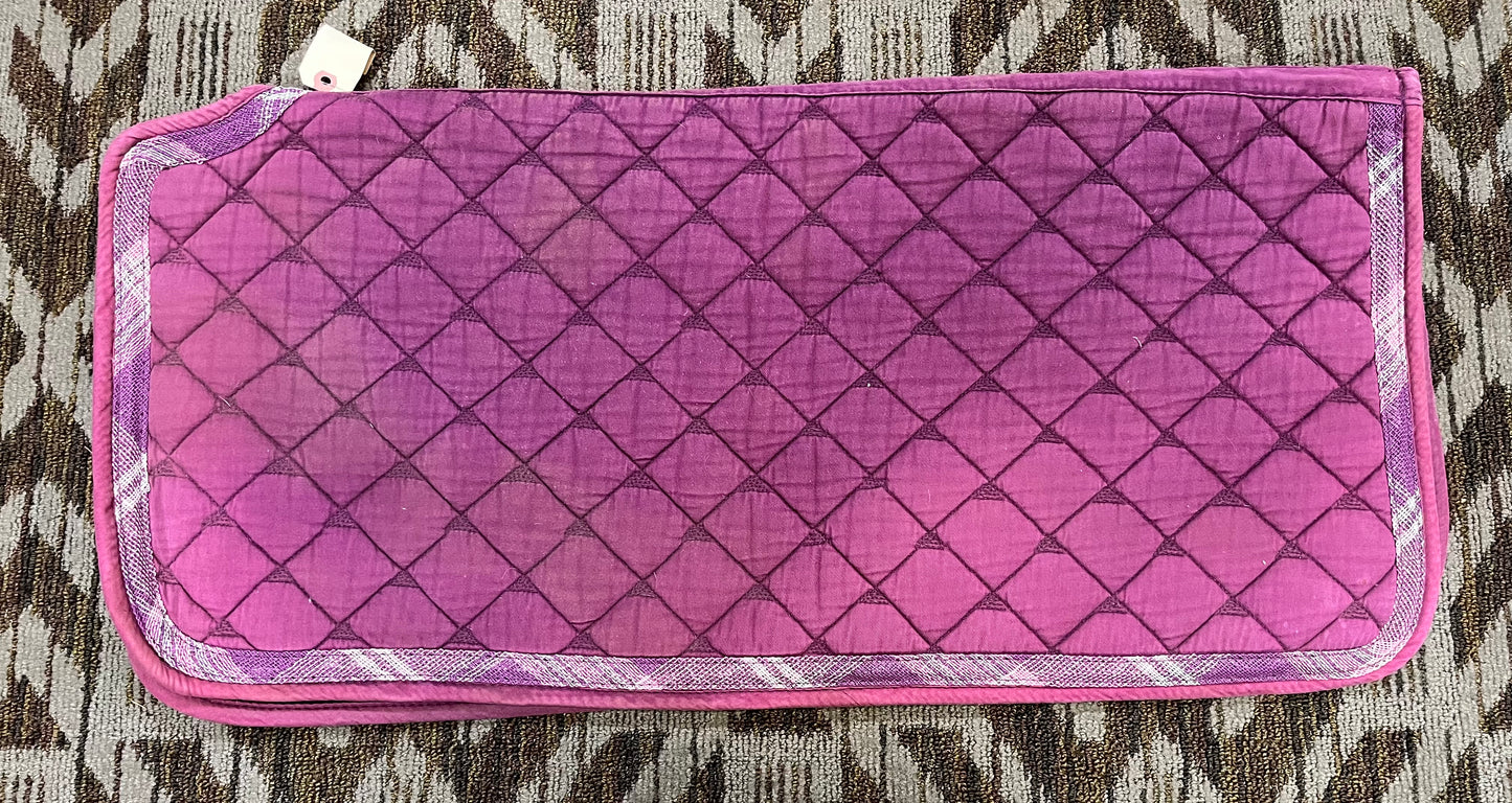 Pink Quilted Western Pad