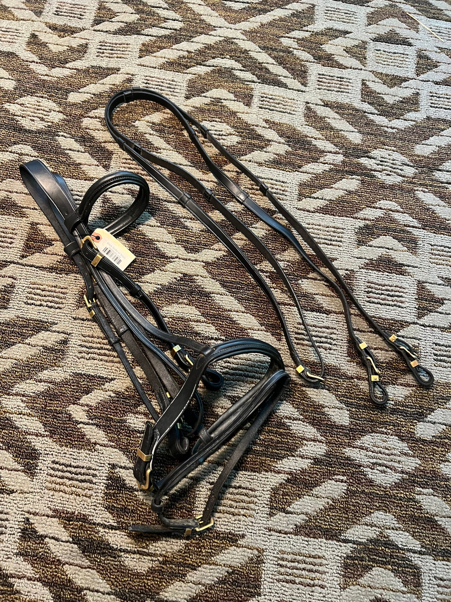 Dressage Bridle w/ Brass Hardware