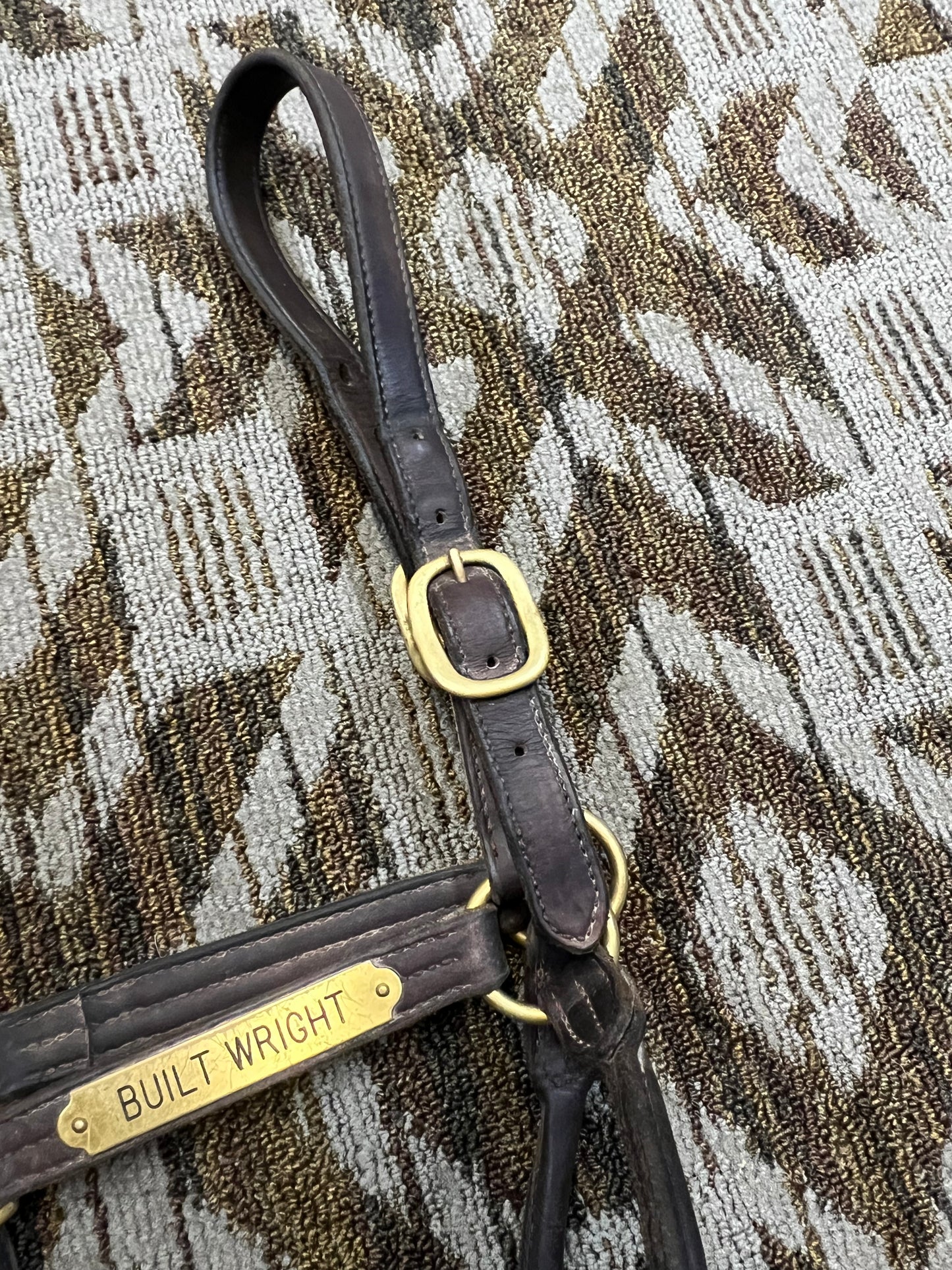 Leather Nameplate Halter