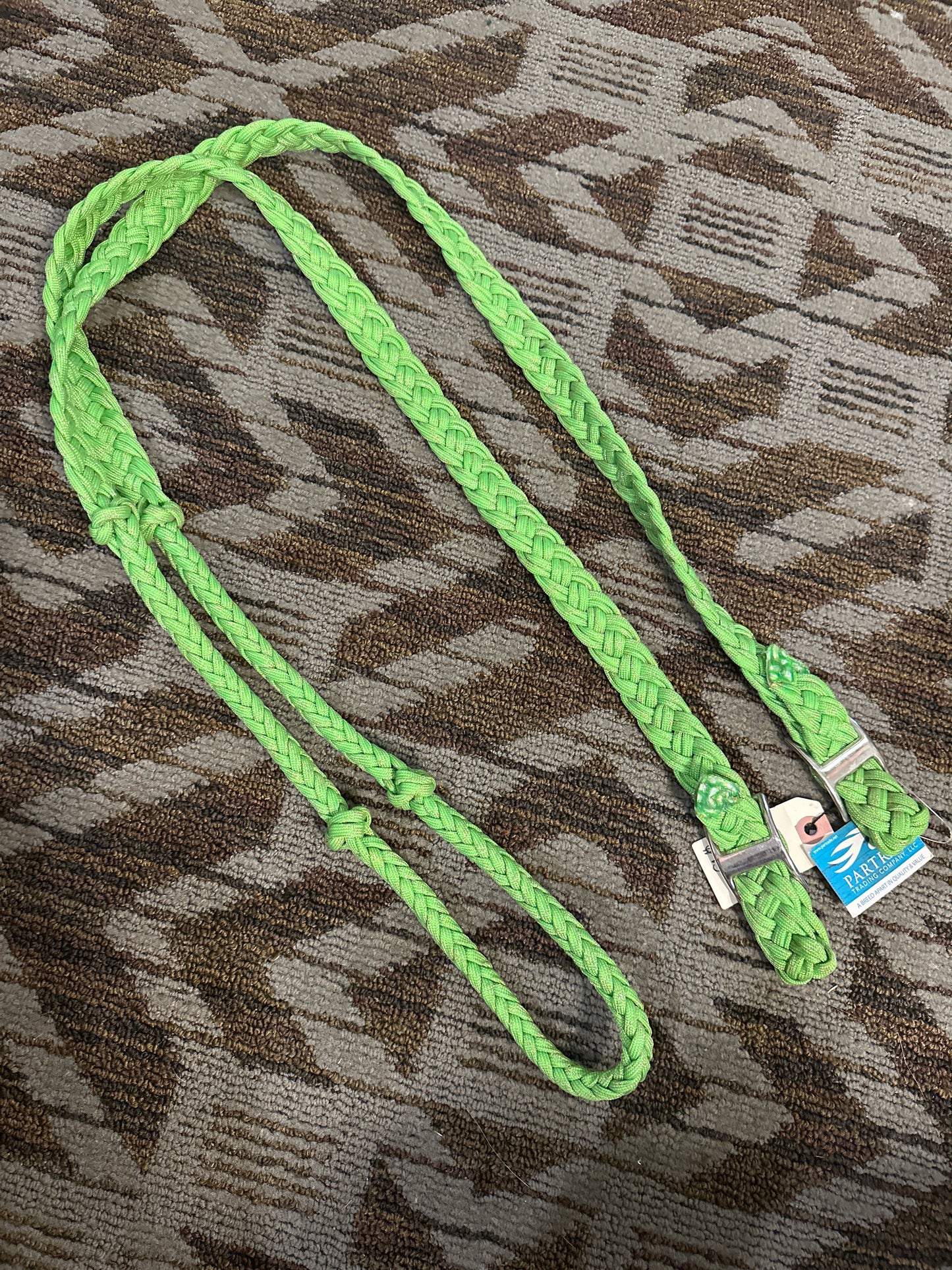Partrade Neon Green Loop Reins