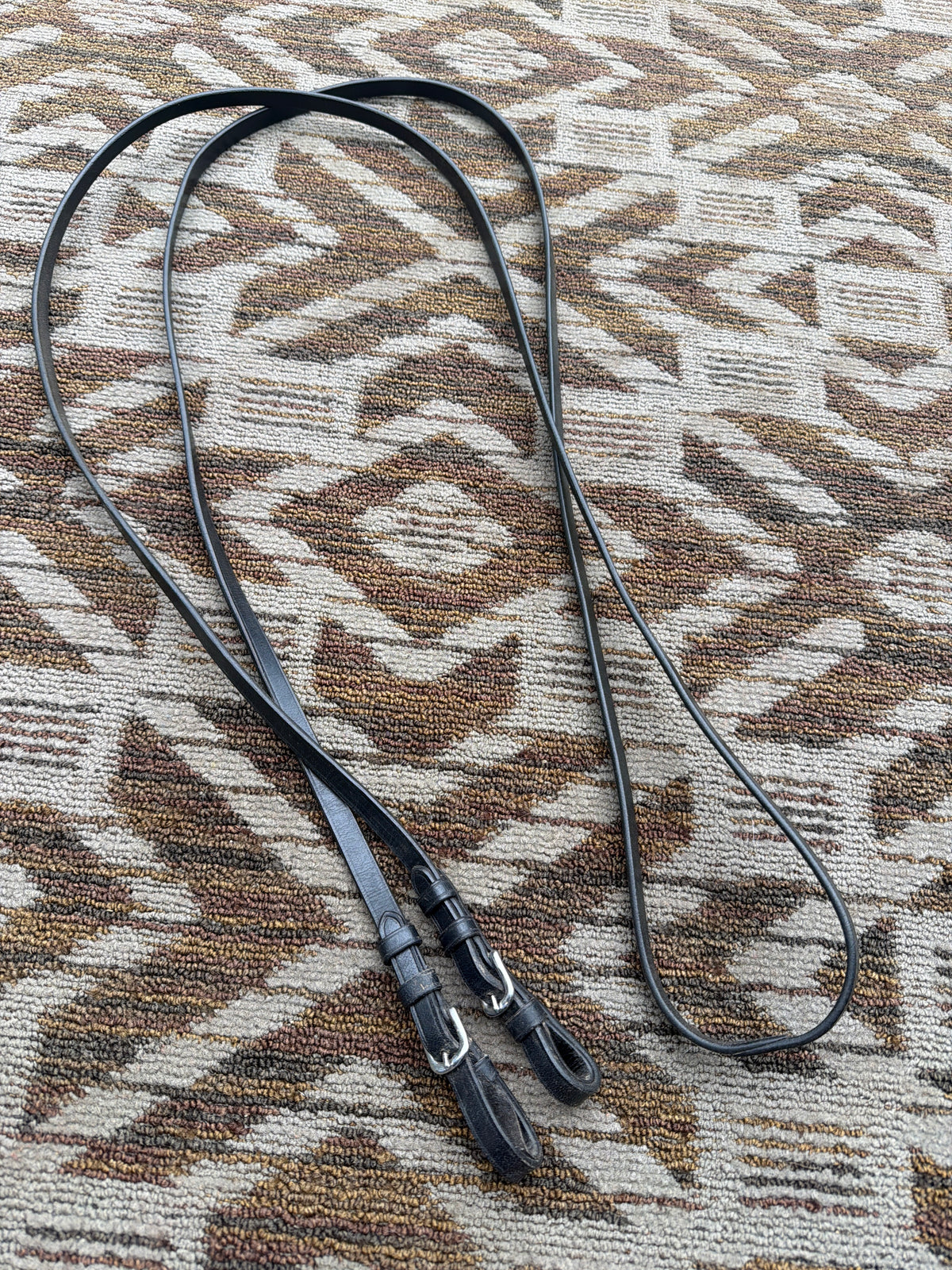 Extra Long Black Curb Reins