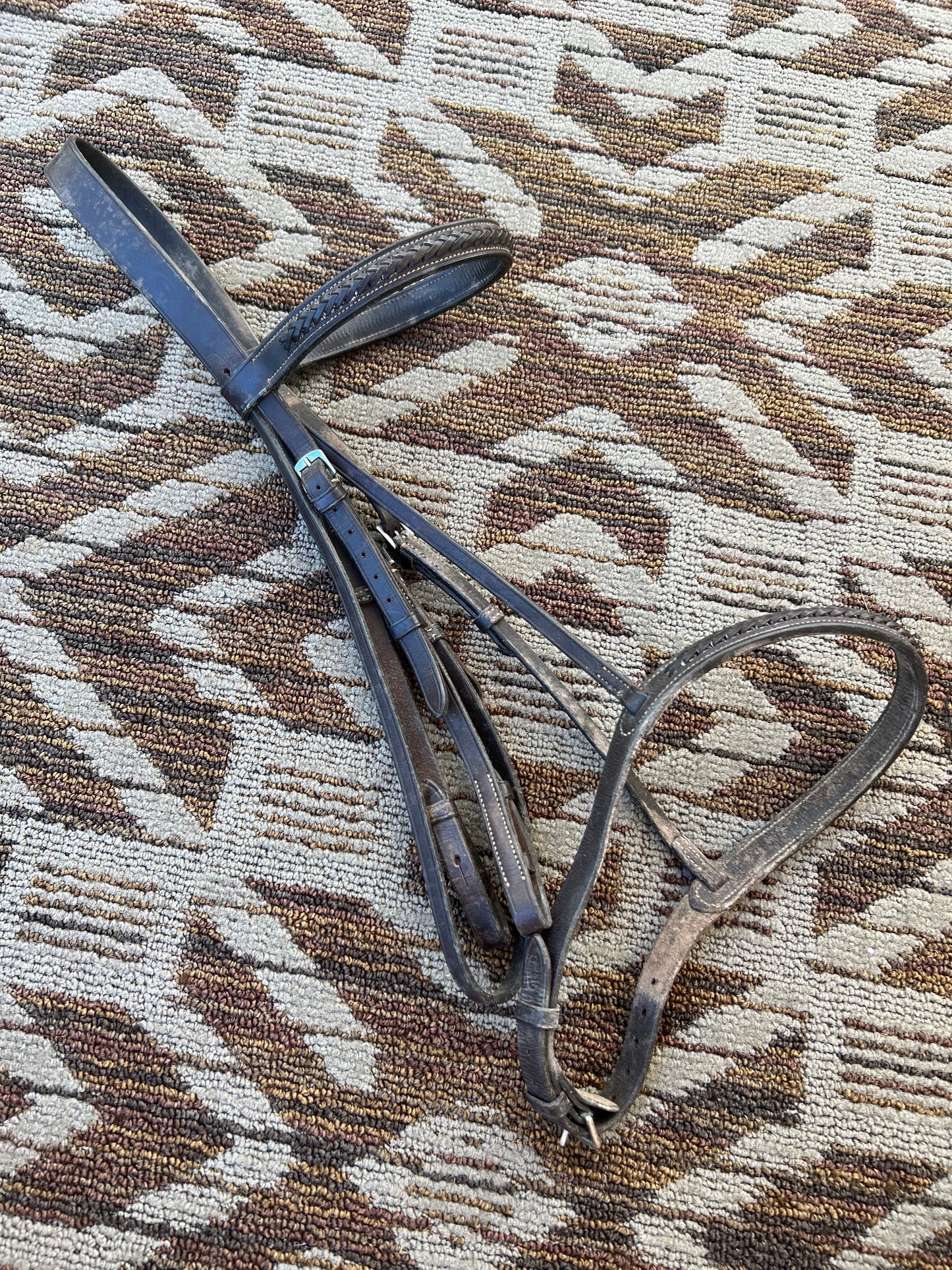 Crosby Brown Braided Bridle