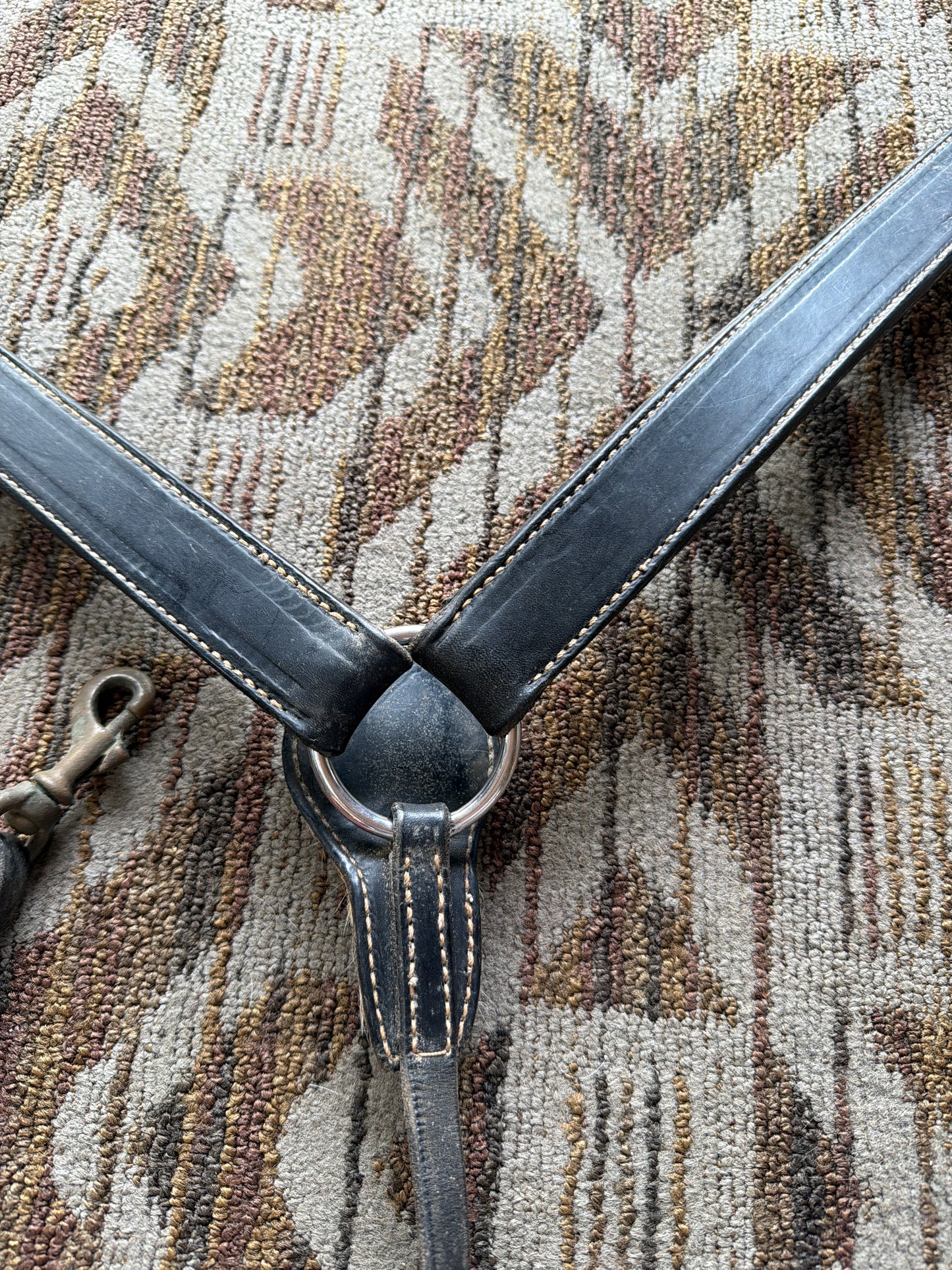 Black Stitched Breastcollar