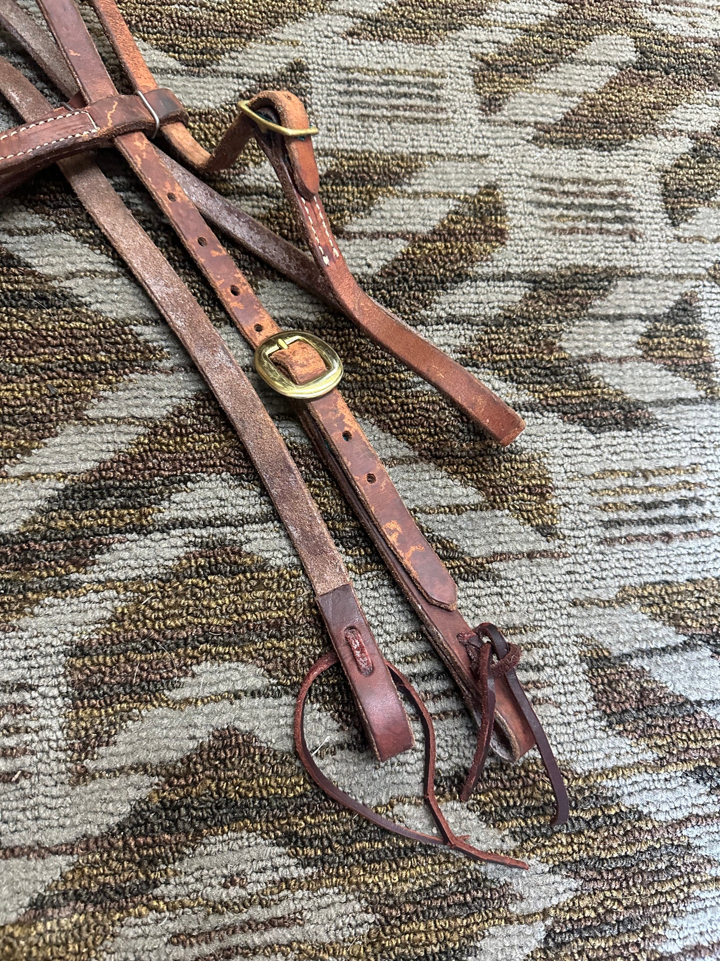 Soft Browband Headstall w/ Brass Hardware