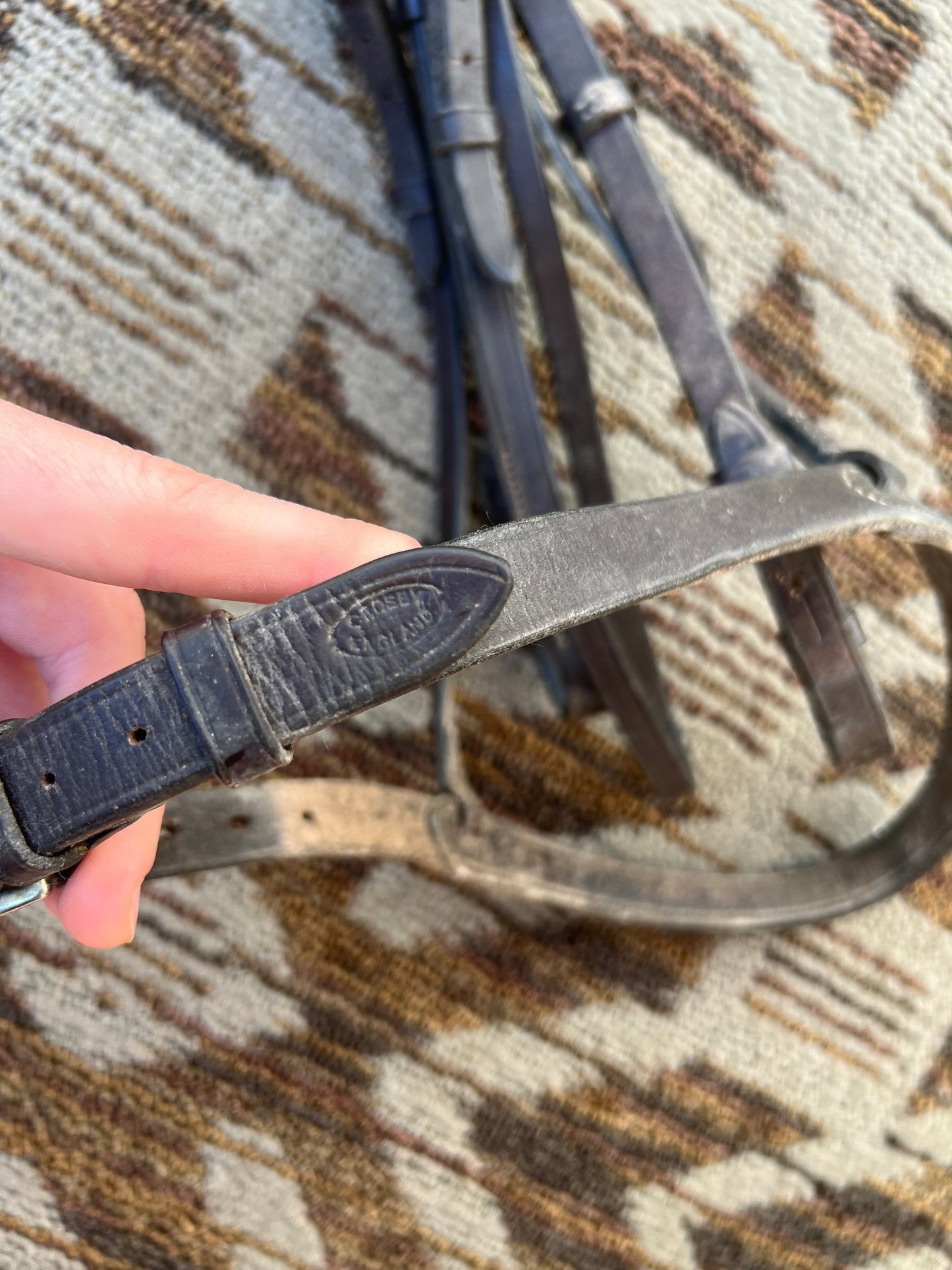 Crosby Brown Braided Bridle
