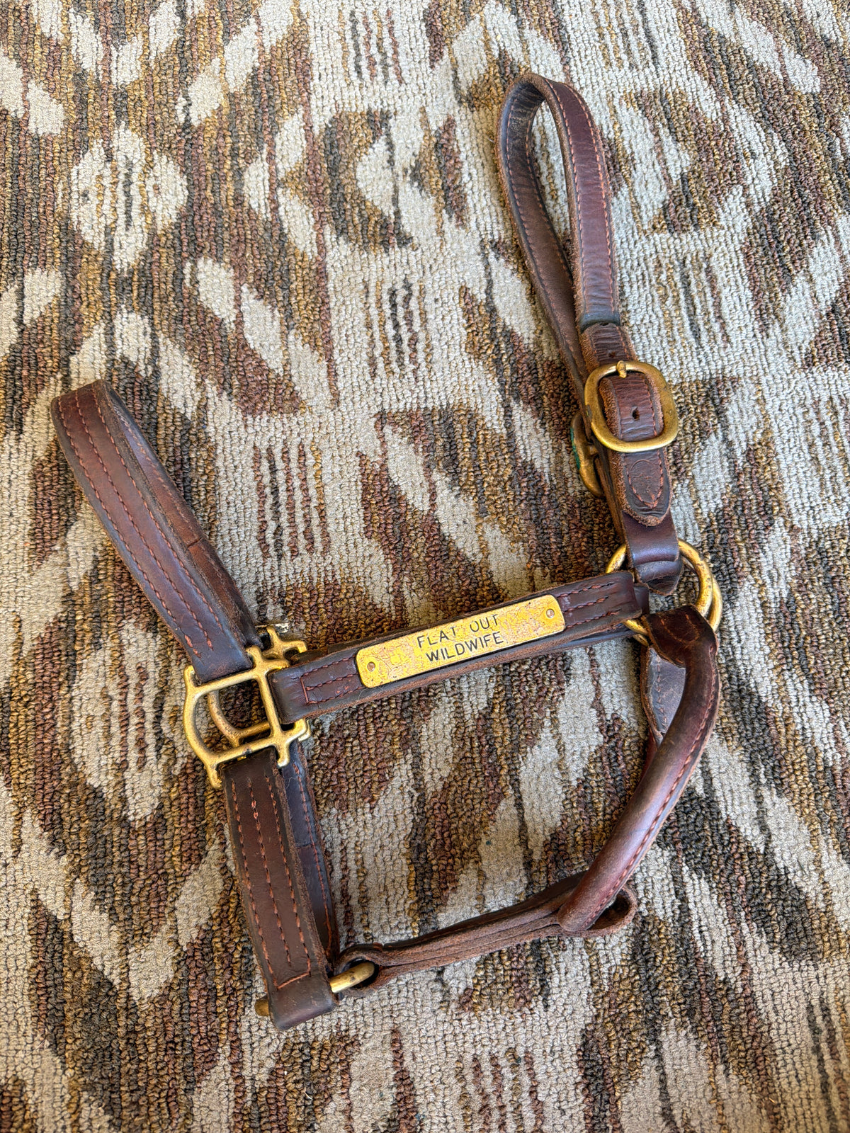 Soft Stitched Leather Halter
