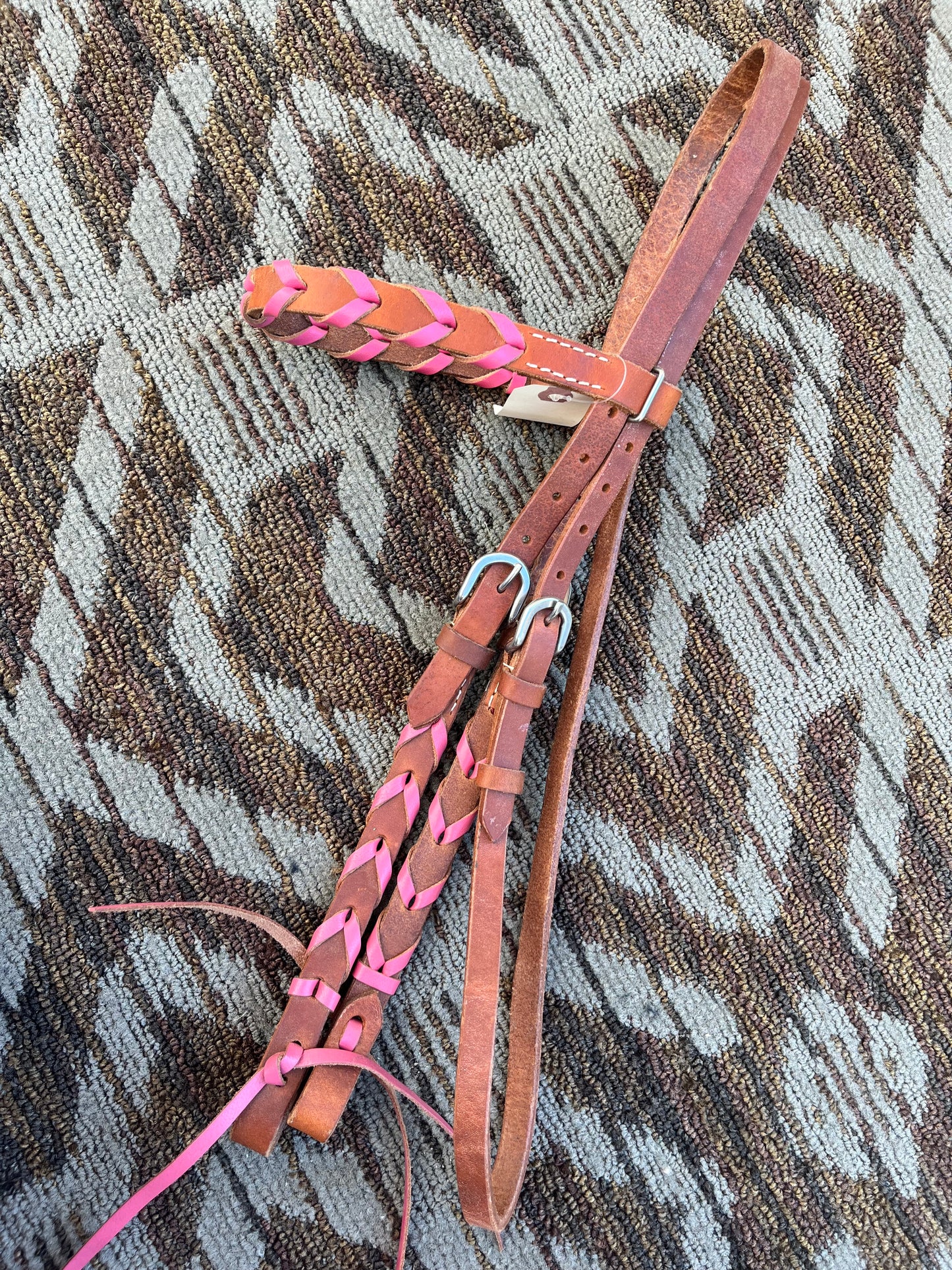 Pink Laced Headstall