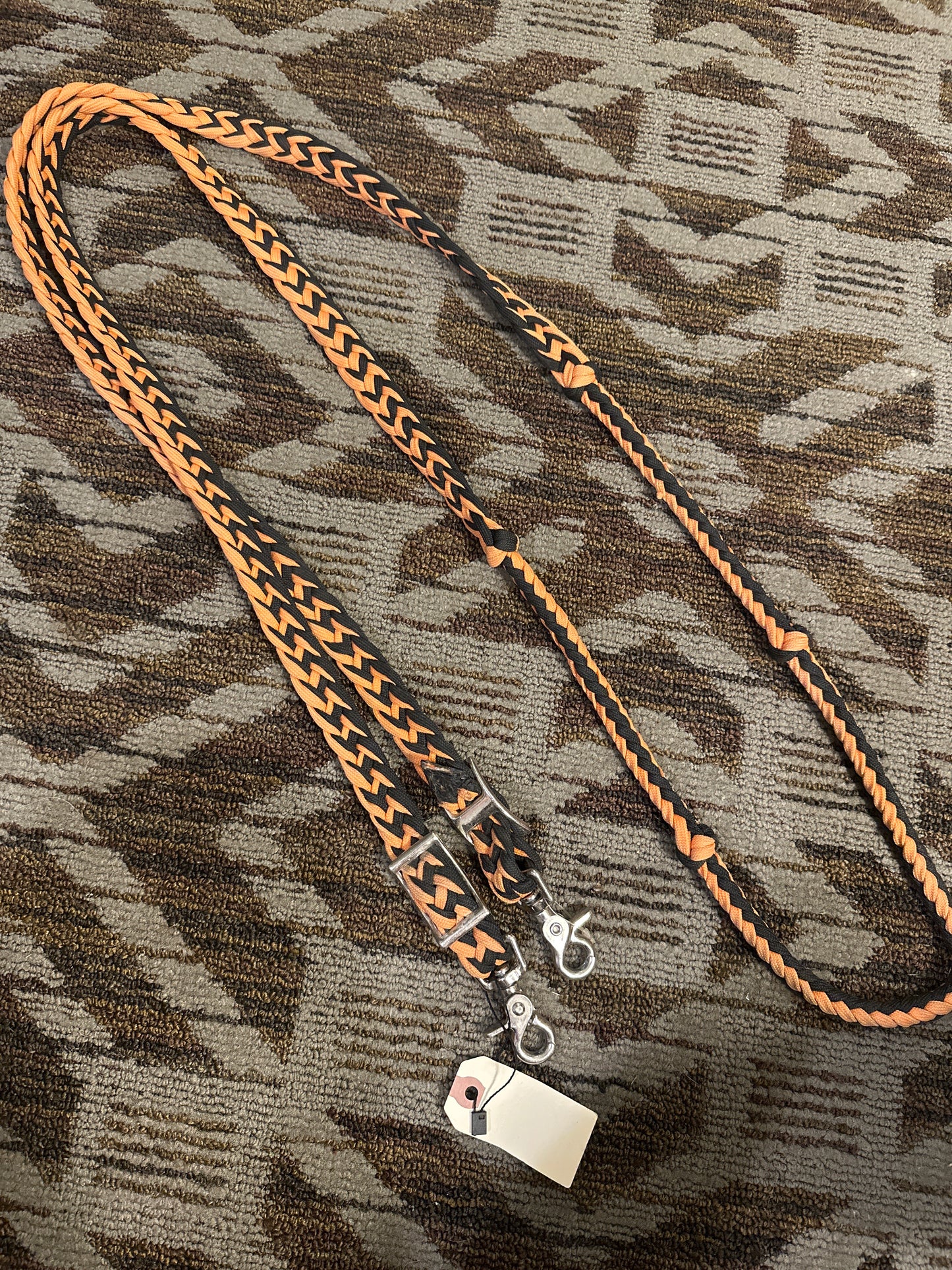 Orange Loop Reins