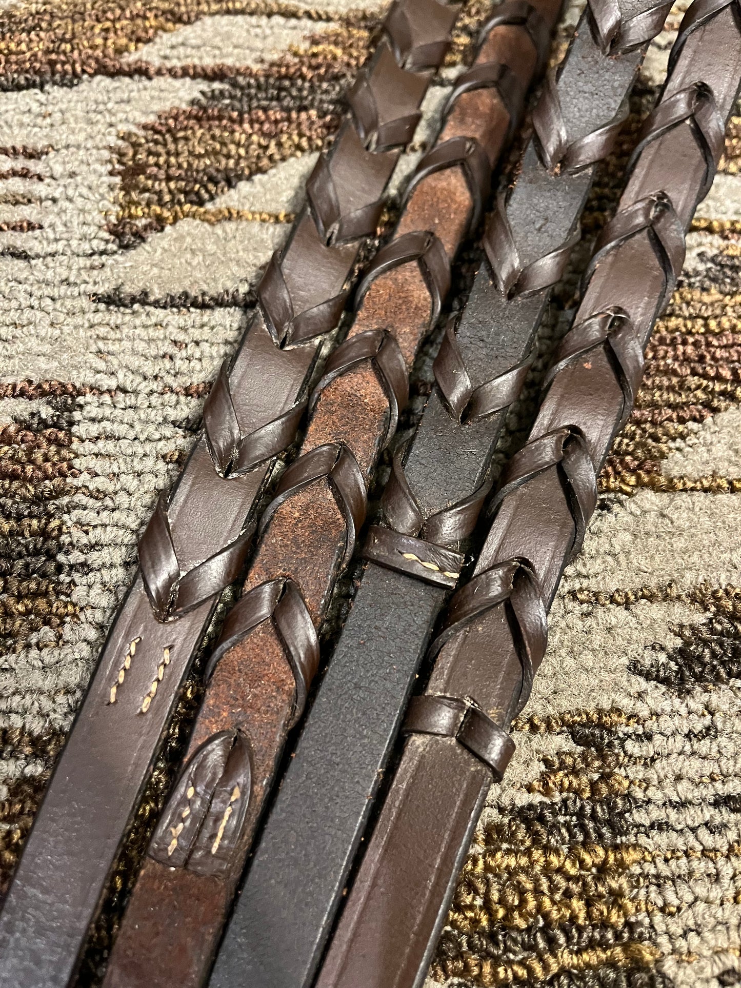 Dark Brown Laced Reins