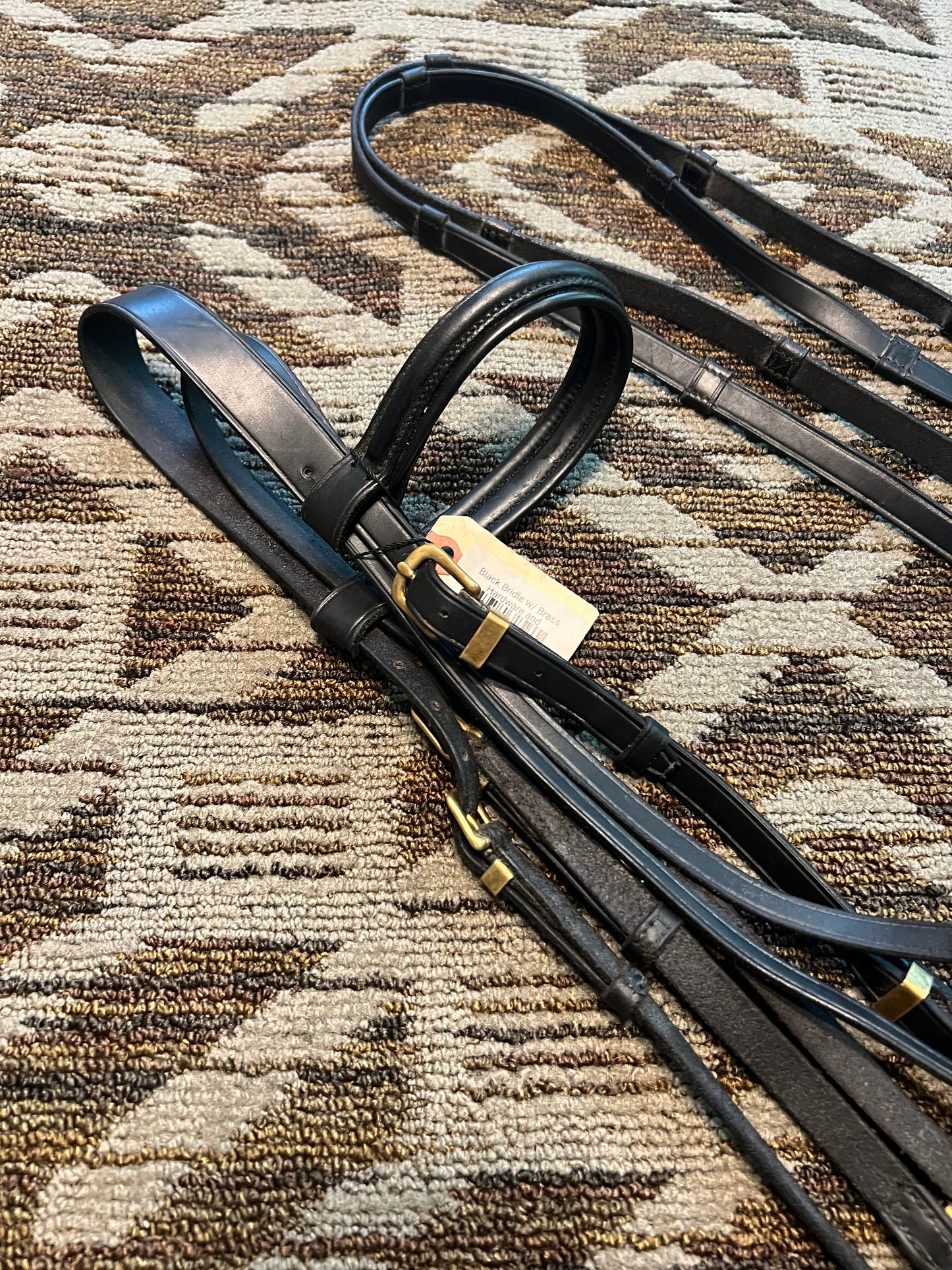 Dressage Bridle w/ Brass Hardware
