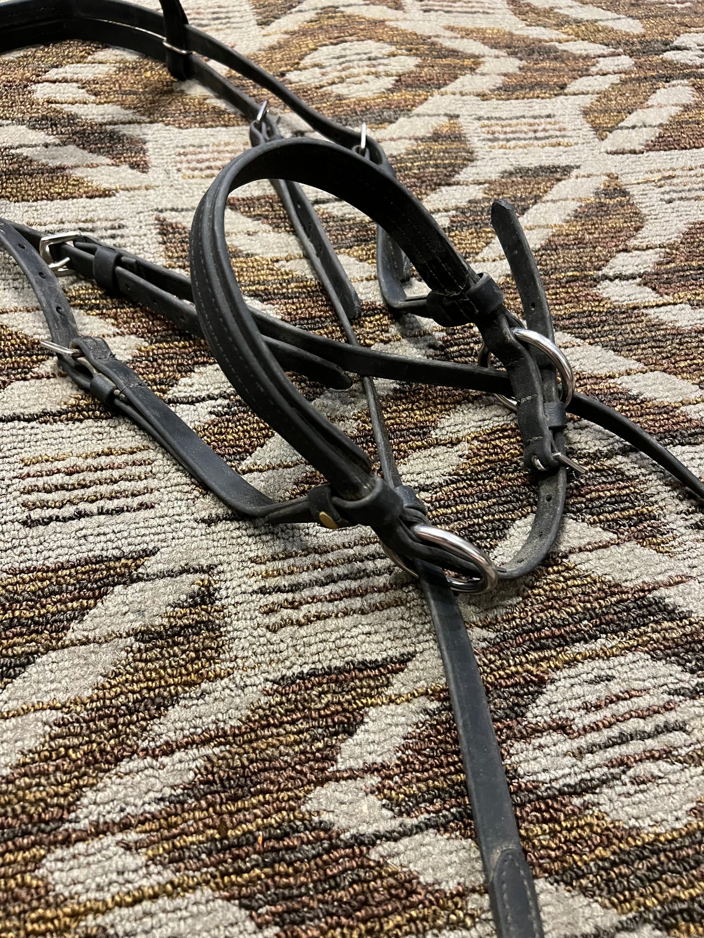 Black Biothane Bitless Bridle