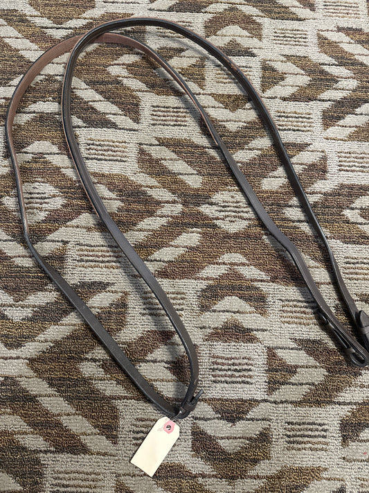 Brown Rubber/Leather Reins