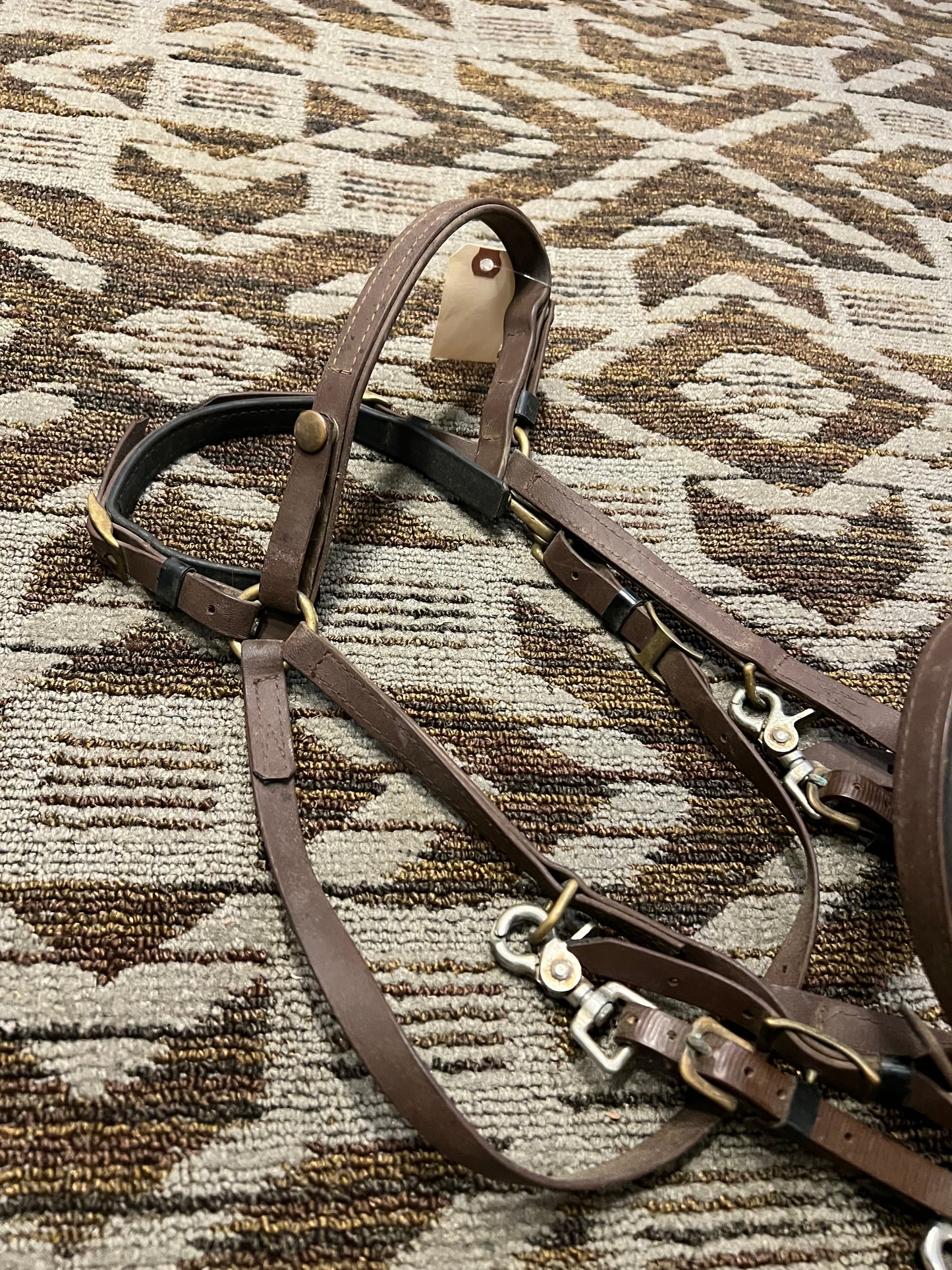 Brown Halter Bridle w/ Bit