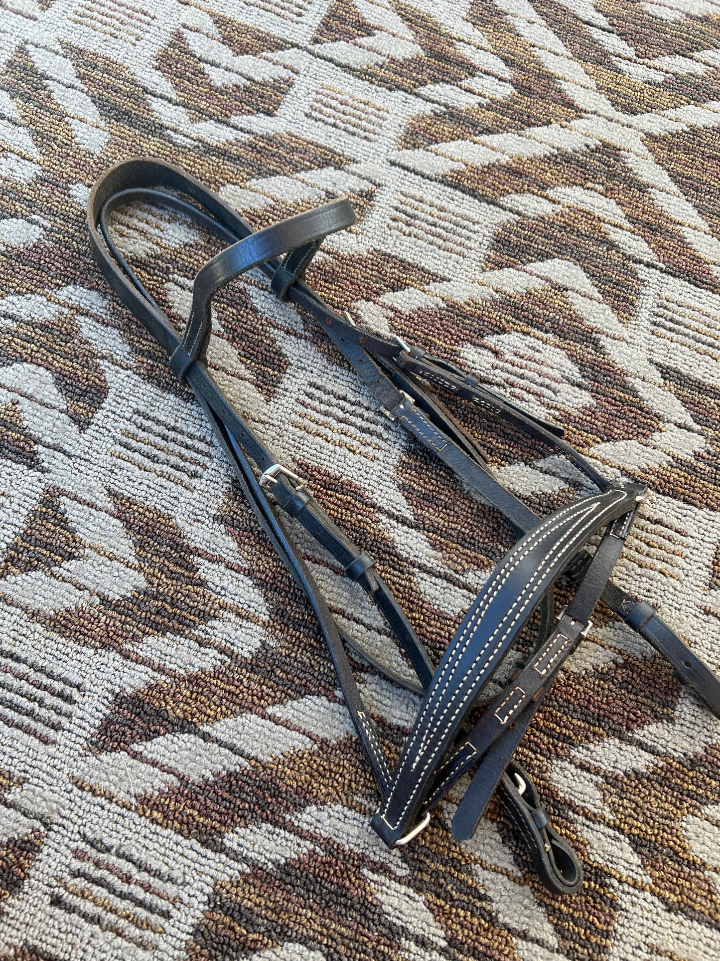 Black Bridle w/ Dropped Noseband