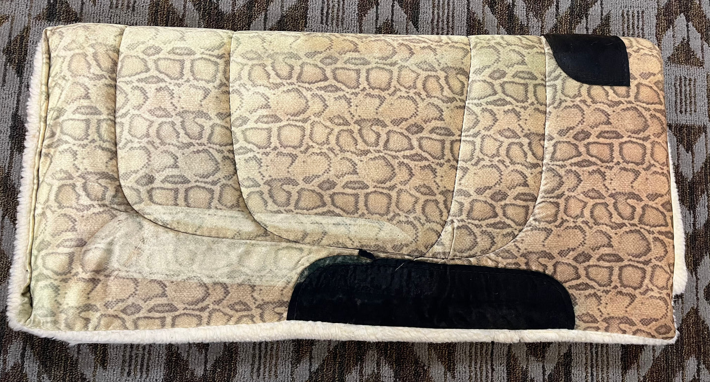 Snakeskin Fleece Saddle Pad