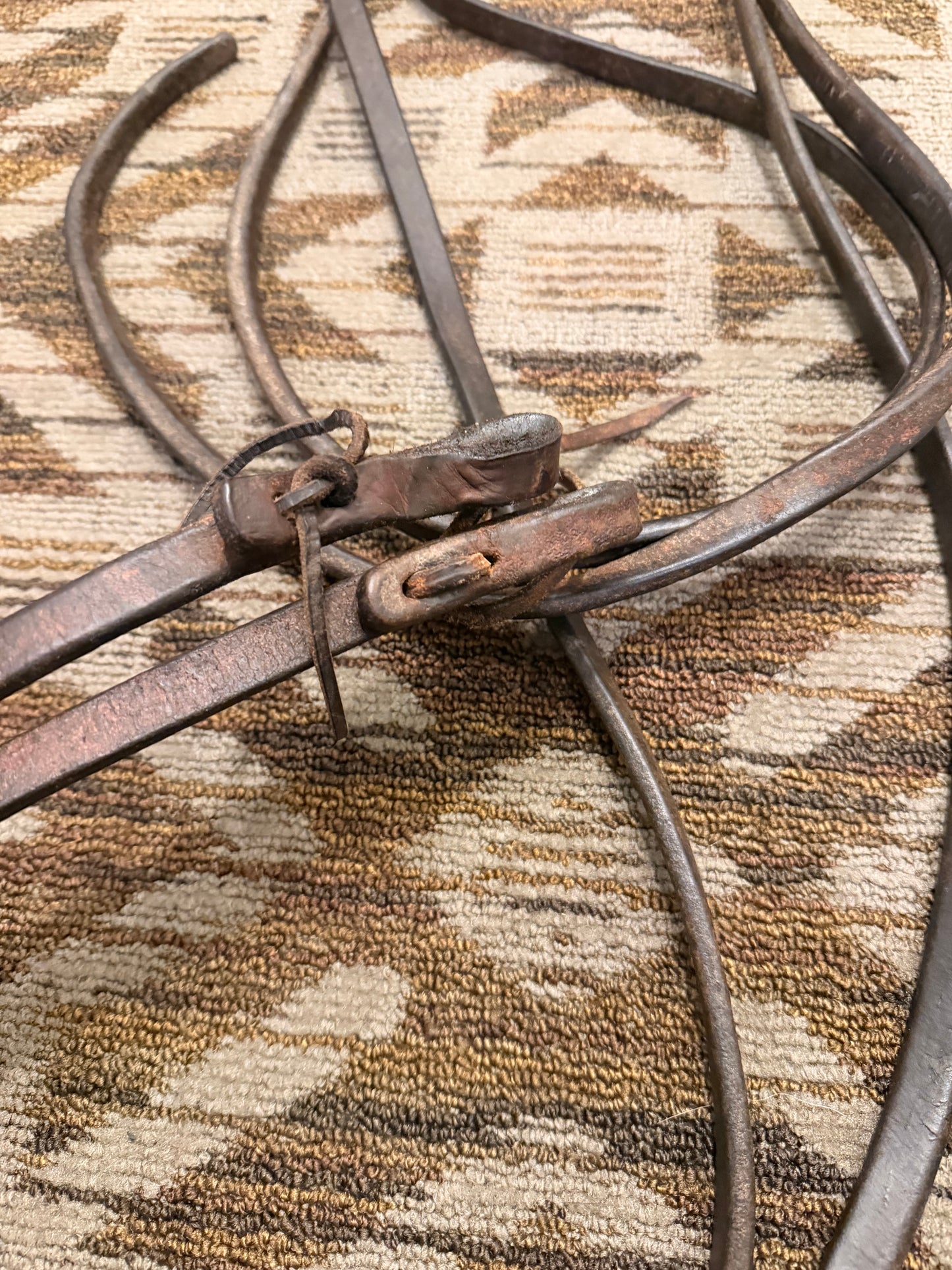 Dark Oil Heavy Weighted Reins