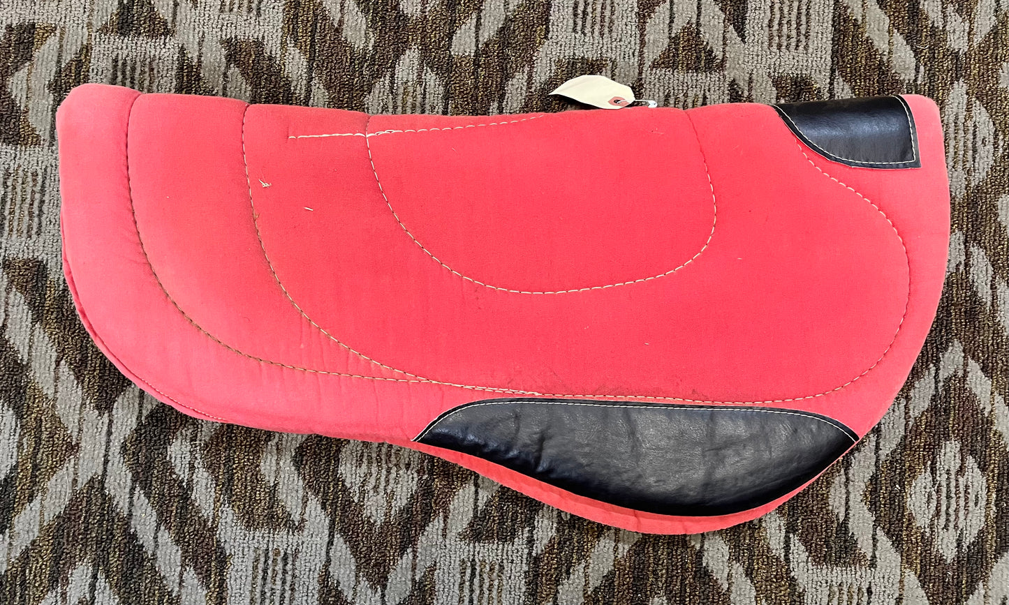 Red Round Skirt Saddle Pad