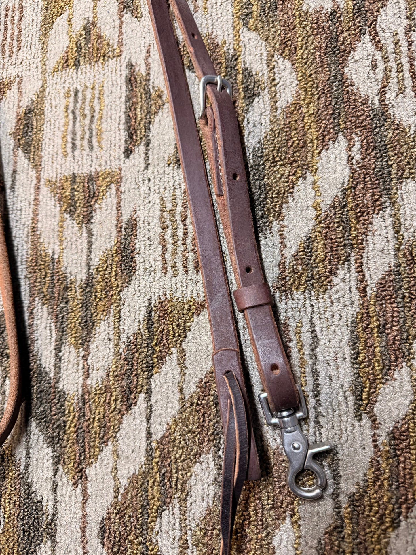 Soft Adjustable Leather Loop Reins