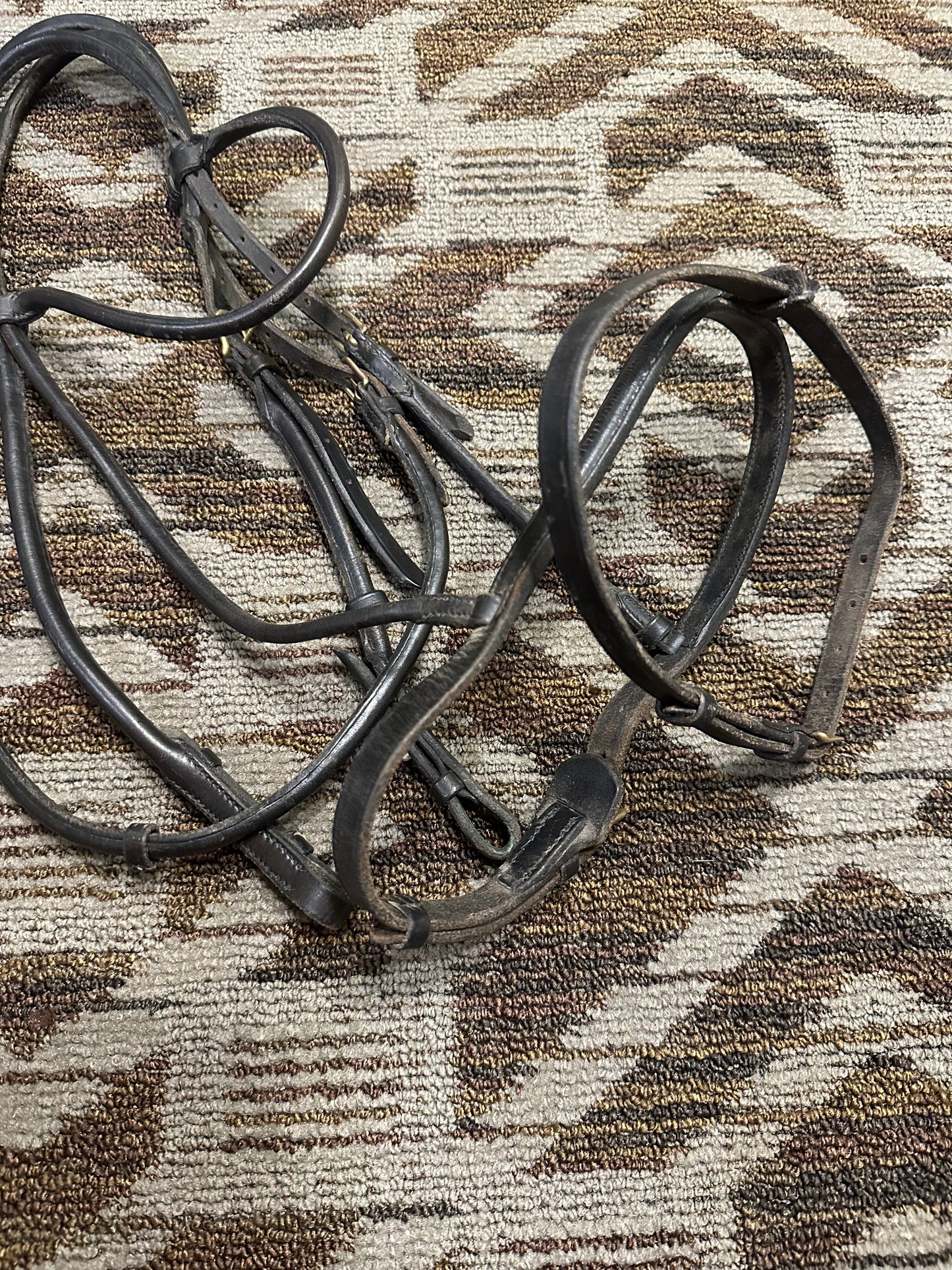 Black Rolled Bridle