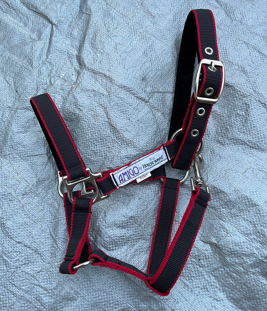 Amigo Red/Gray Halter