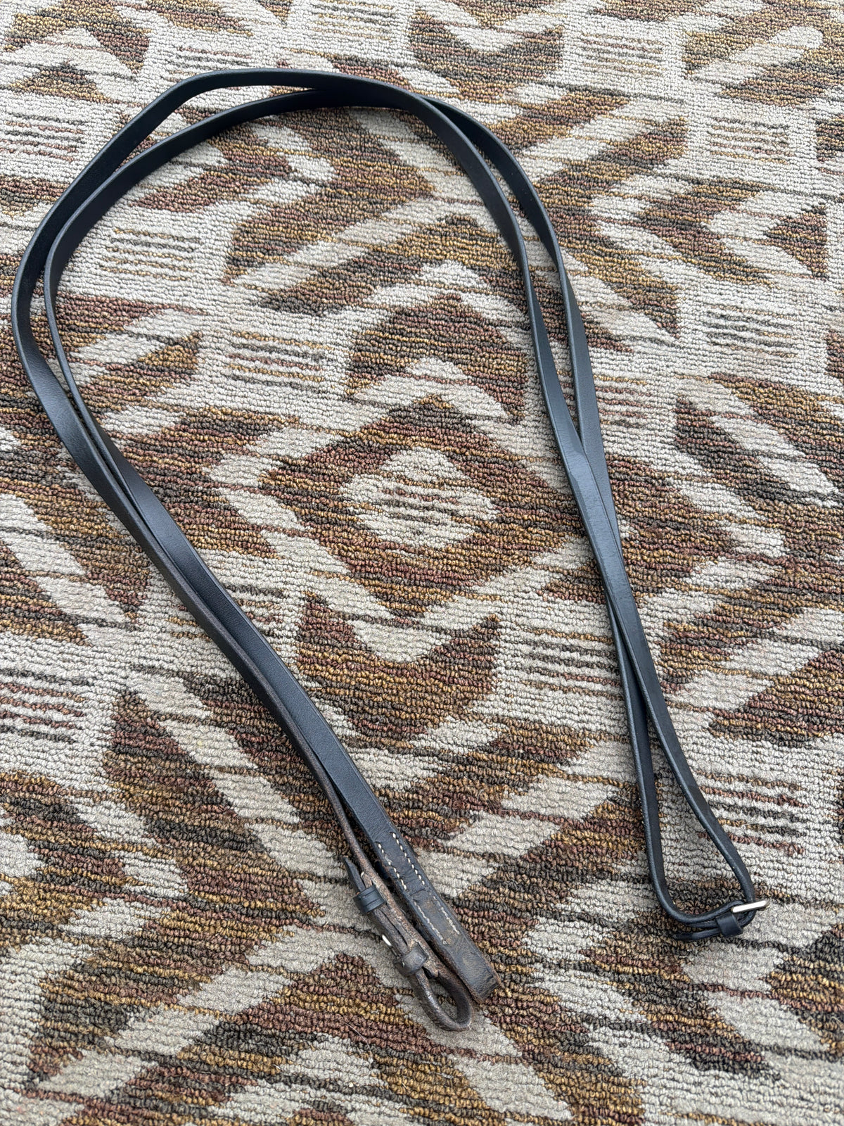 Soft Black Flat Reins