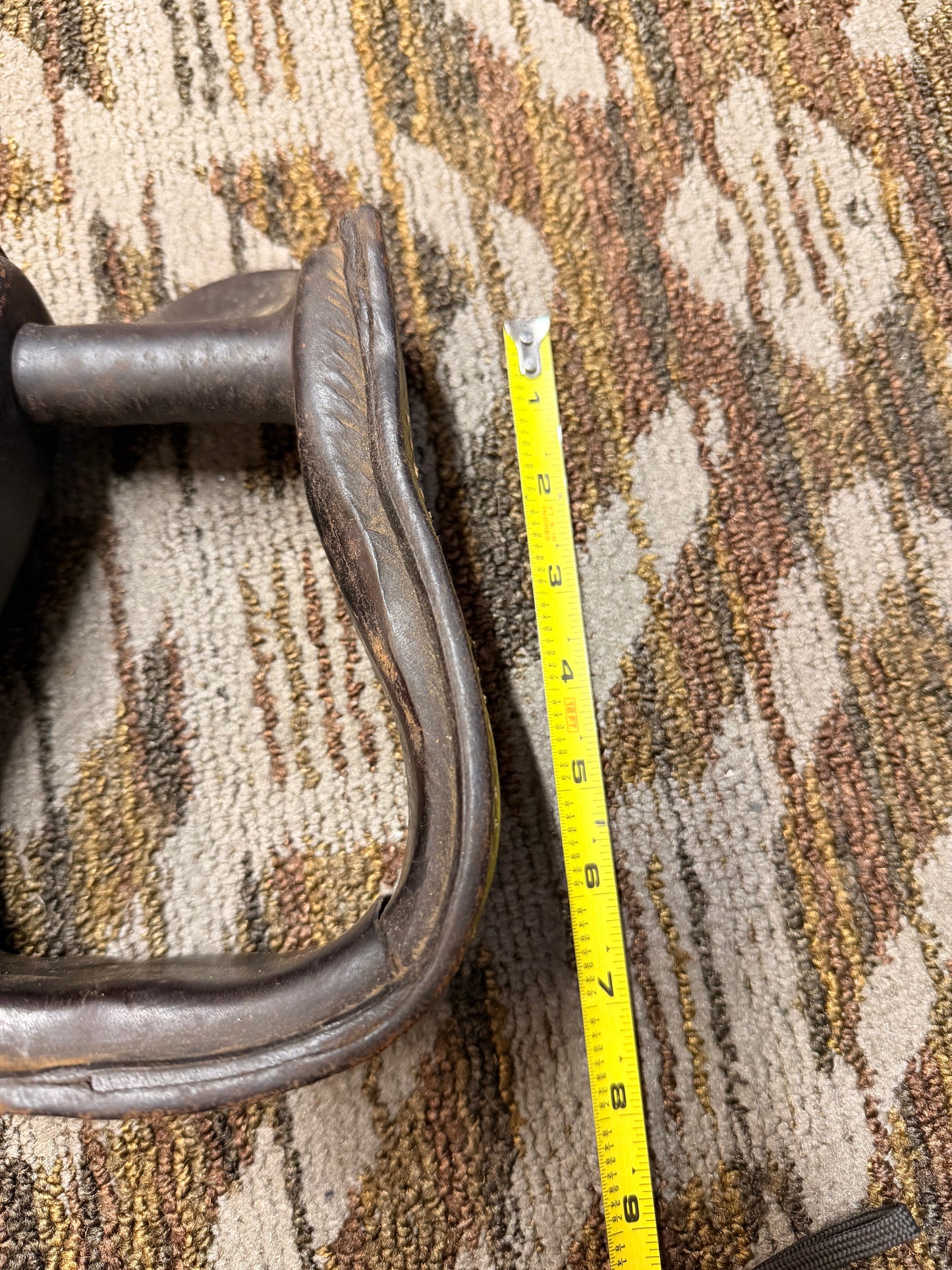 Leather Tooled Stirrups